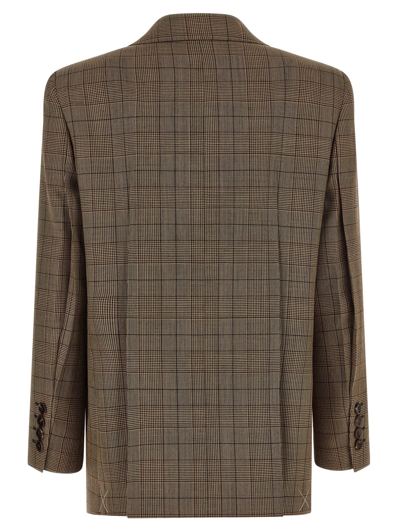 Chloé Women Check Double-Breasted Blazer CHLOE