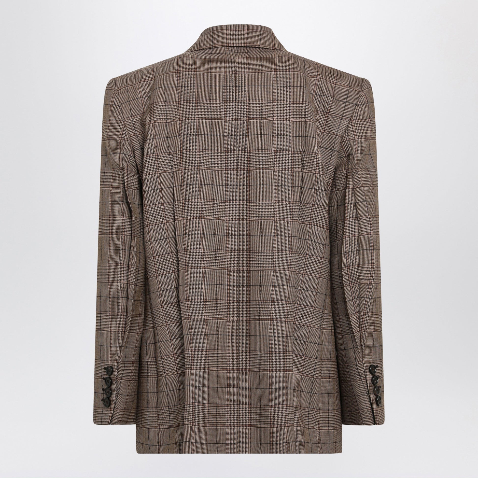 Chloe Brown Prince Of Wales Double-Breasted Jacket Women CHLOE
