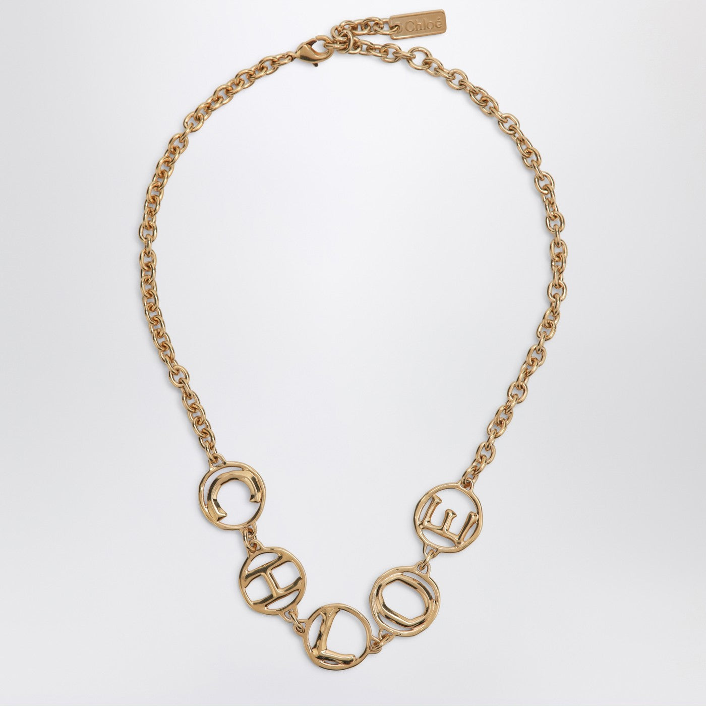 Chloe Chloe Script Vintage Gold Choker Women CHLOE