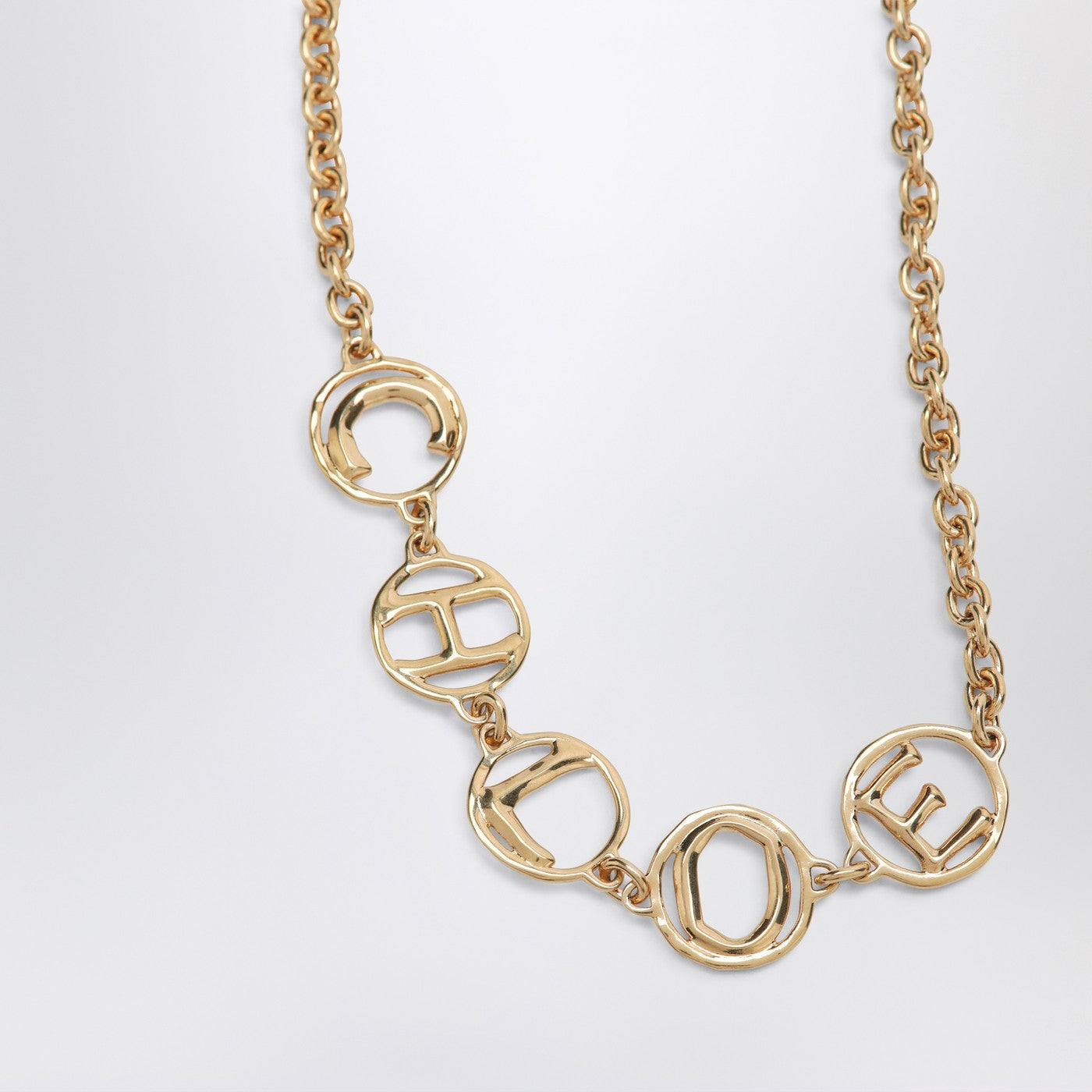 Chloe Chloe Script Vintage Gold Choker Women CHLOE