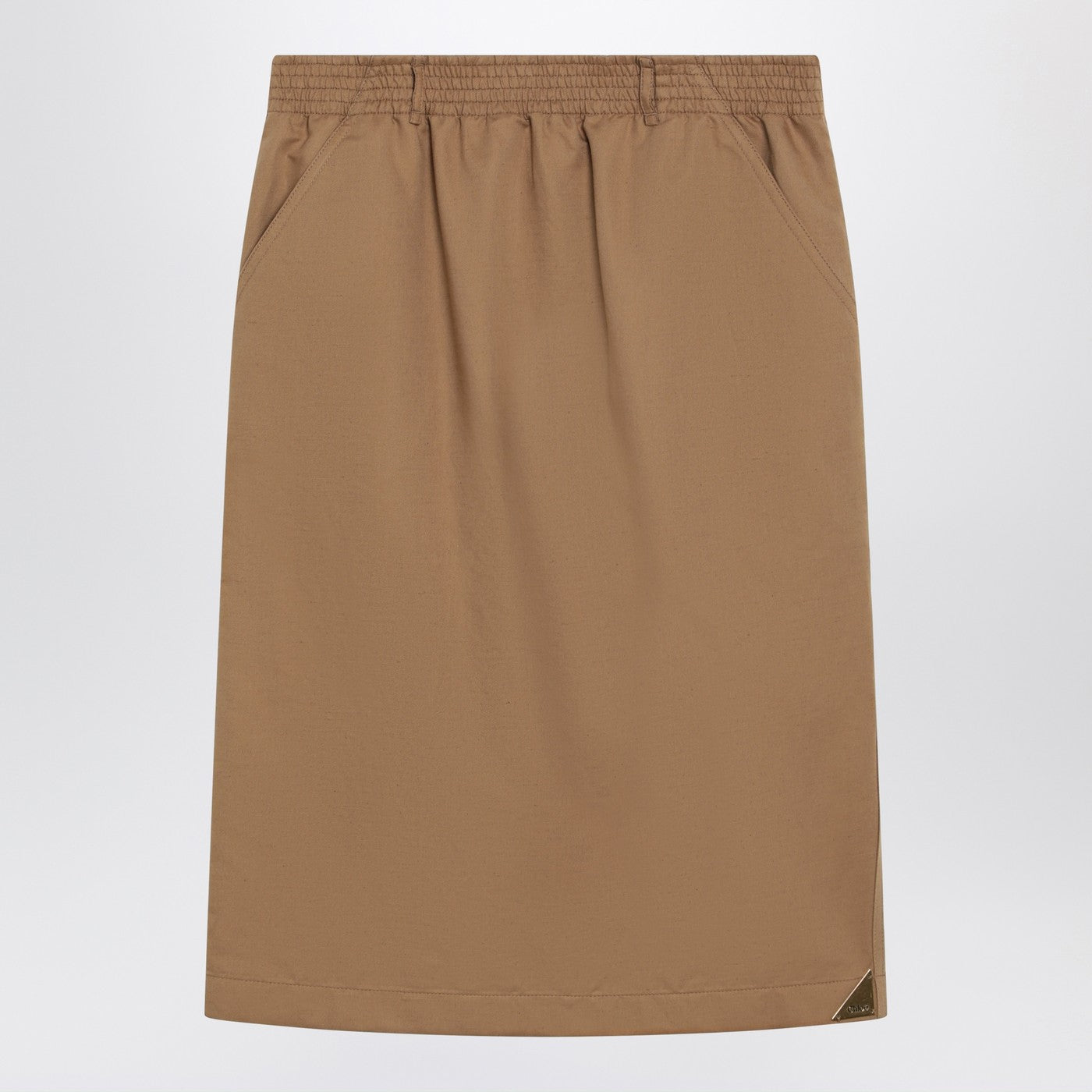 Chloe Beige Midi Pencil Skirt Women CHLOE