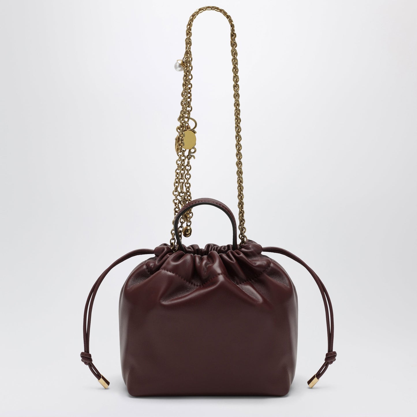 Chloe Chloe Icons Mini Shoulder Bag, Burgundy Women CHLOE