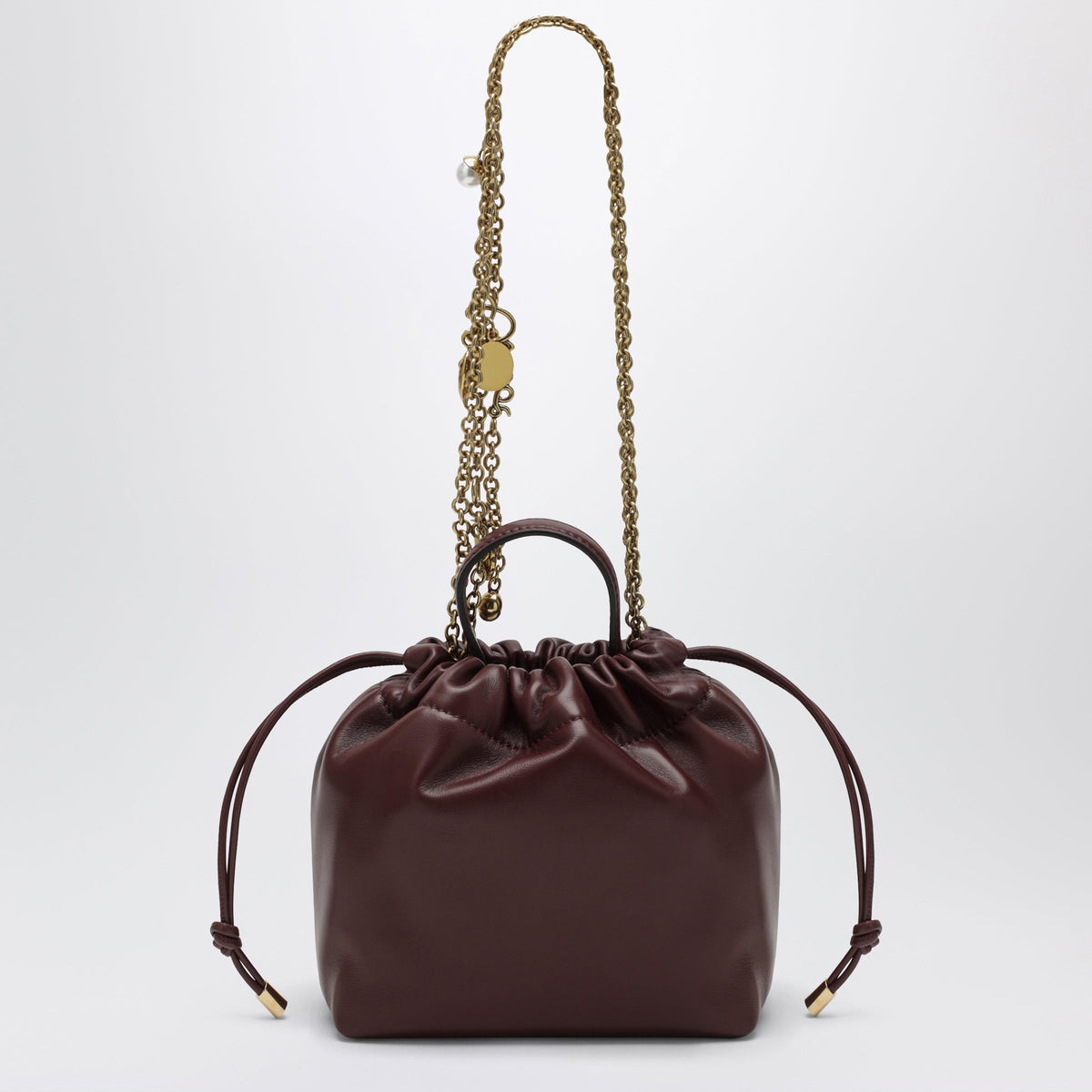 Chloe Chloe Icons Mini Shoulder Bag, Burgundy Women CHLOE