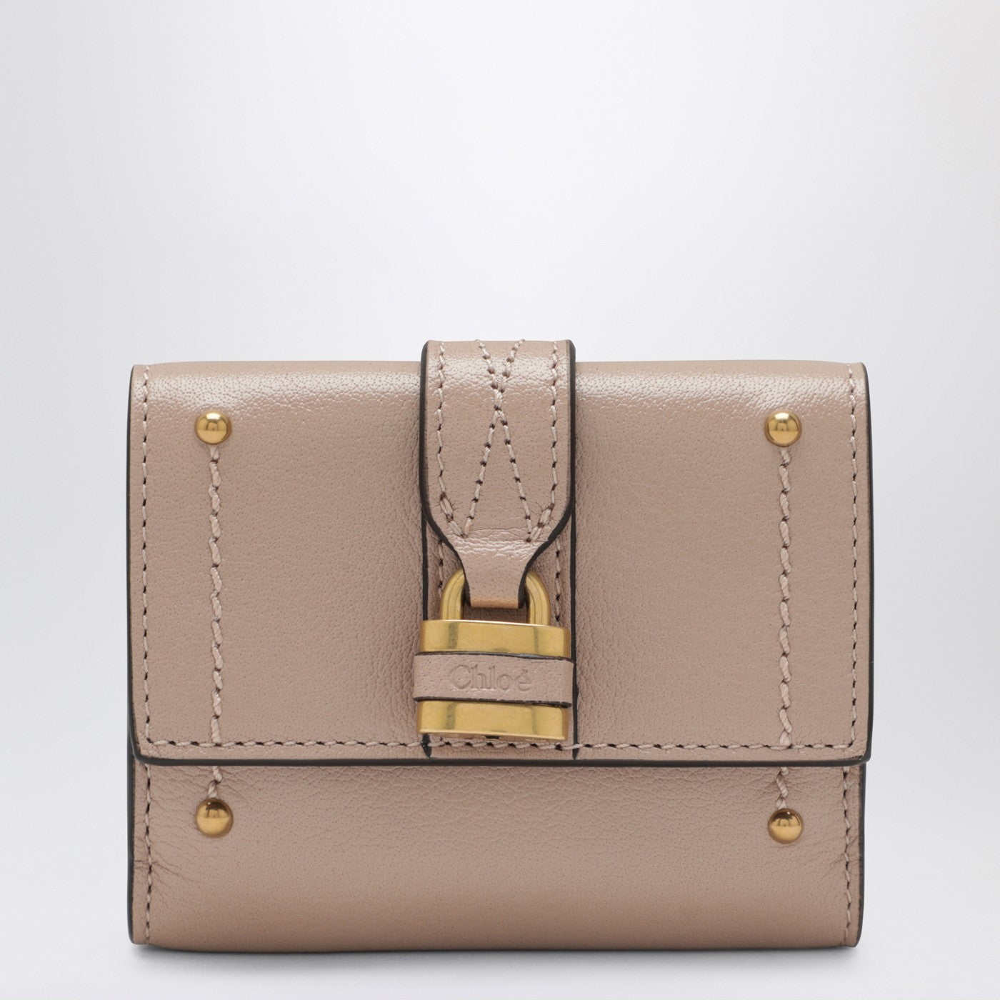 Chloe Mini Pink Paddington Trifold Leather Wallet Women CHLOE