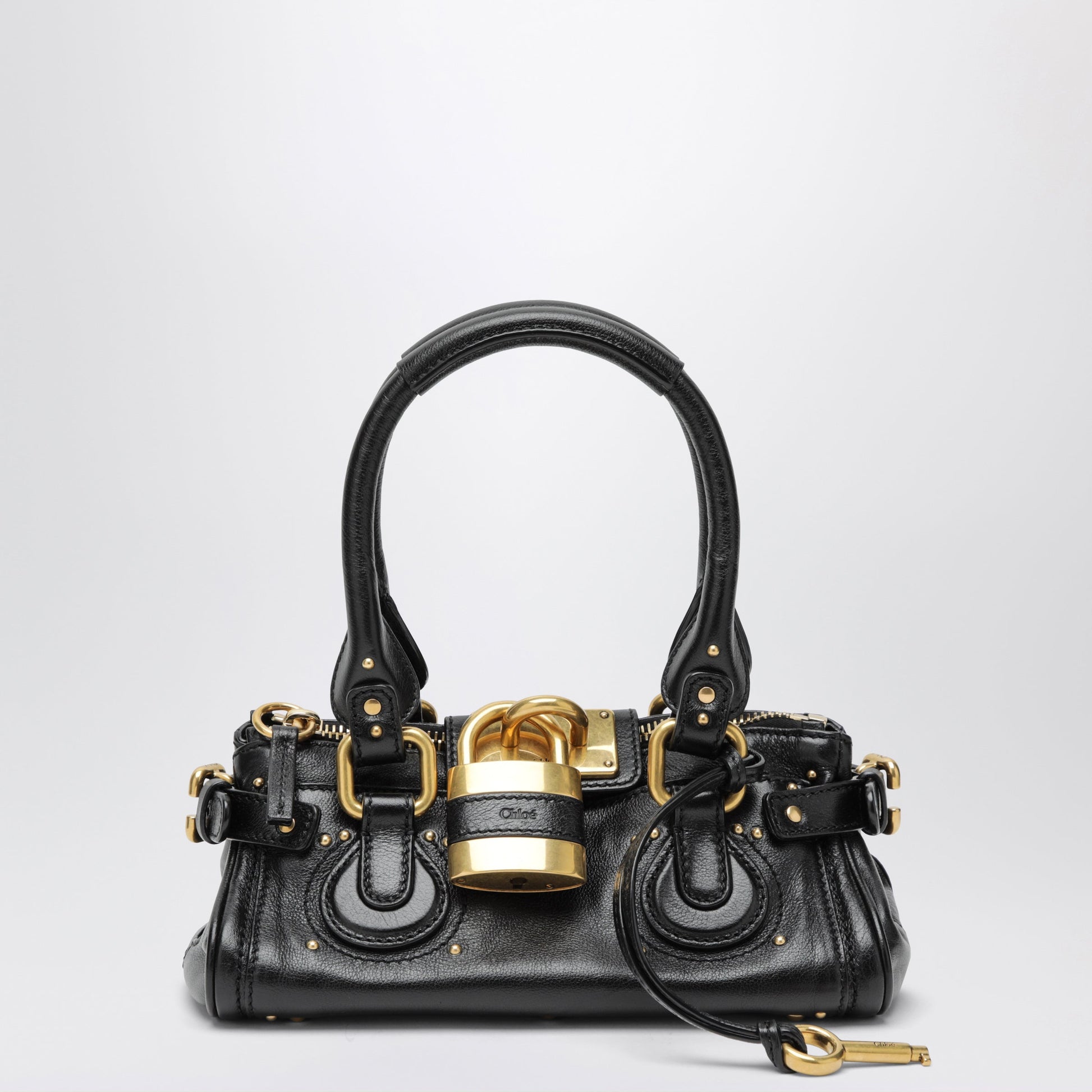 Chloe Small Black Paddington Leather Bag Women CHLOE
