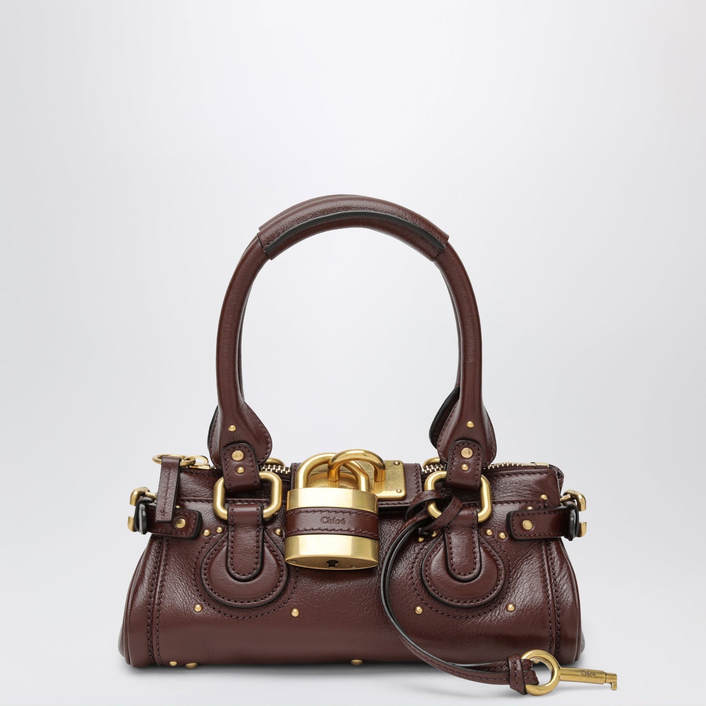 Chloe Small Brown Leather Paddington Bag Women CHLOE