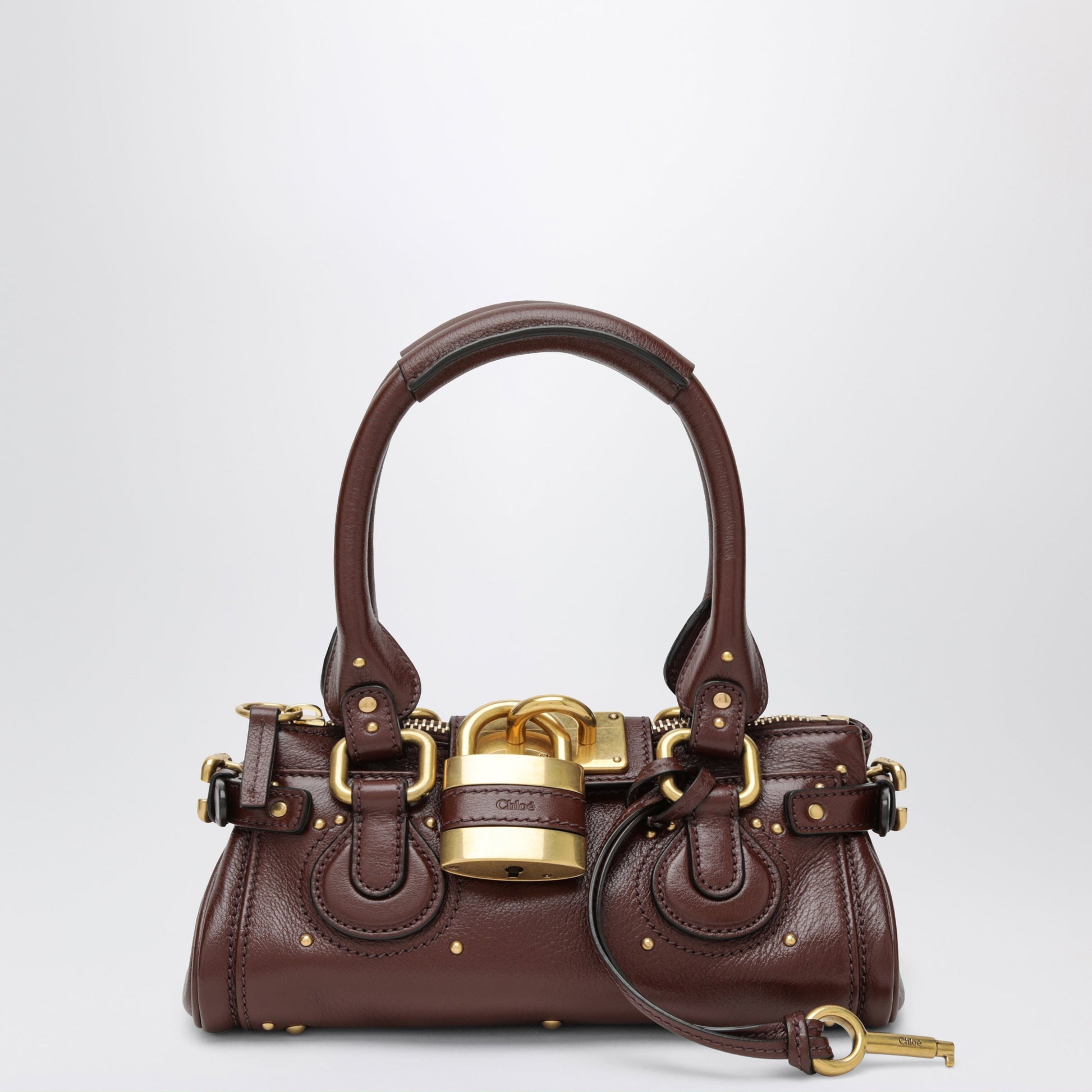 Chloe Small Brown Leather Paddington Bag Women CHLOE
