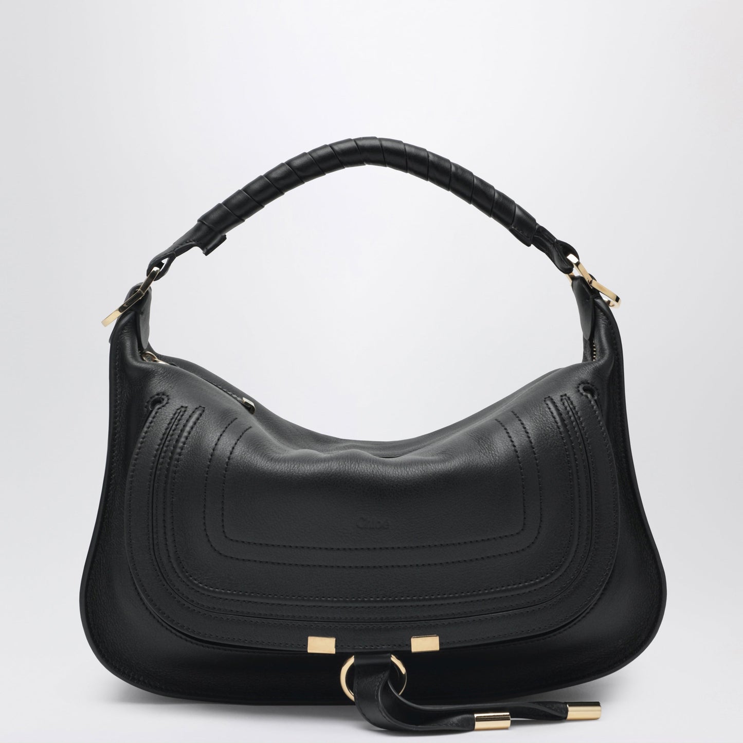 Chloe Small Marcie Leather Bag In Black Women CHLOE