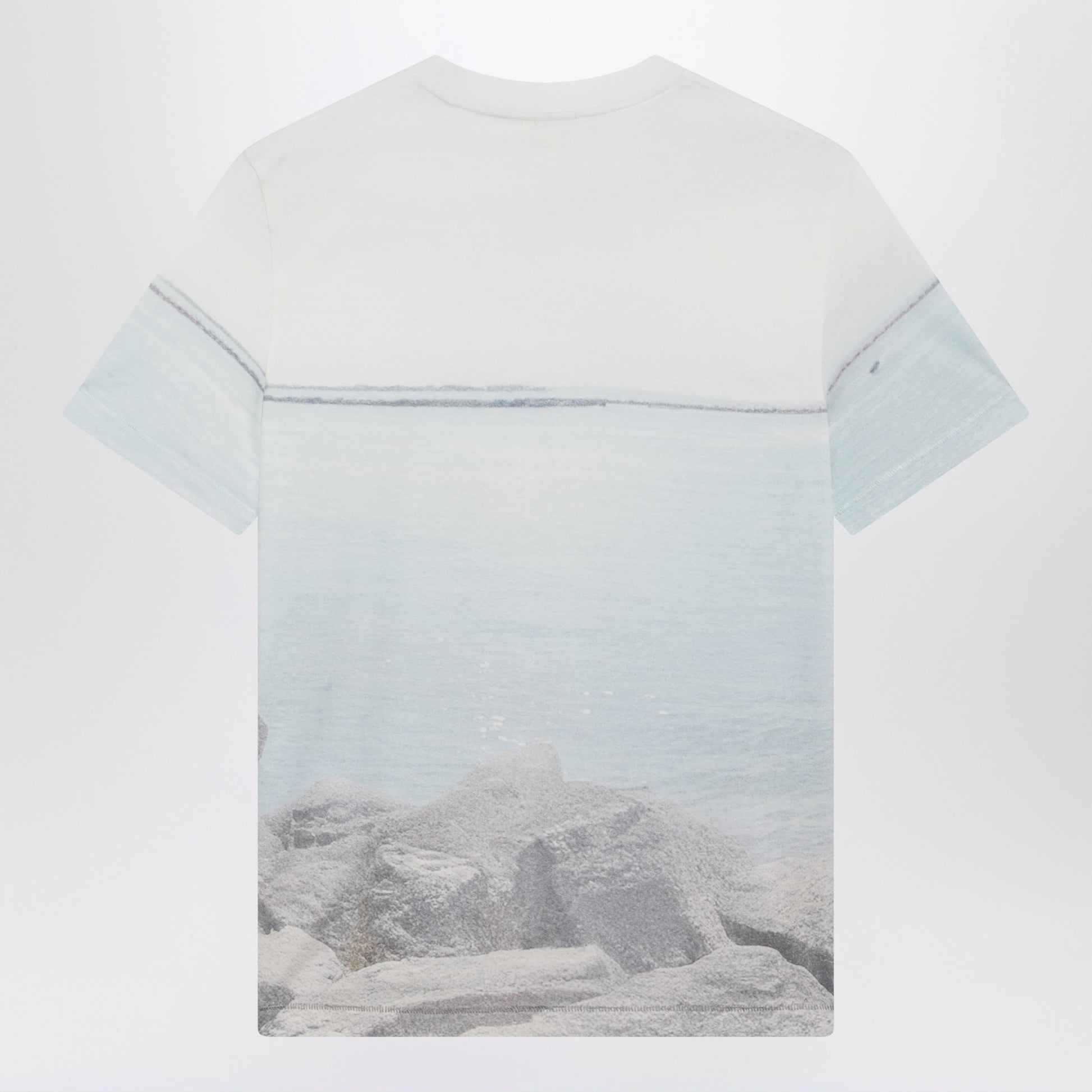 Chloe Crewneck Logo T-Shirt In Cotton Jersey, Iconic Milk Women CHLOE