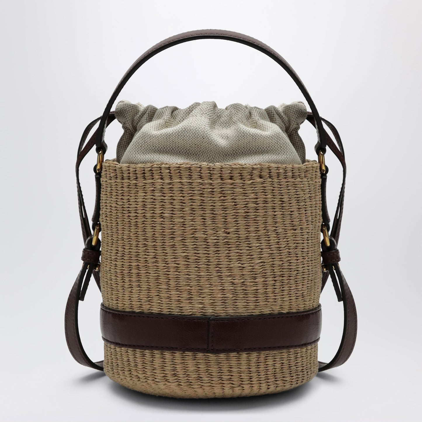 Chloe Charms Basket Bag In Natural Fibers Women CHLOE