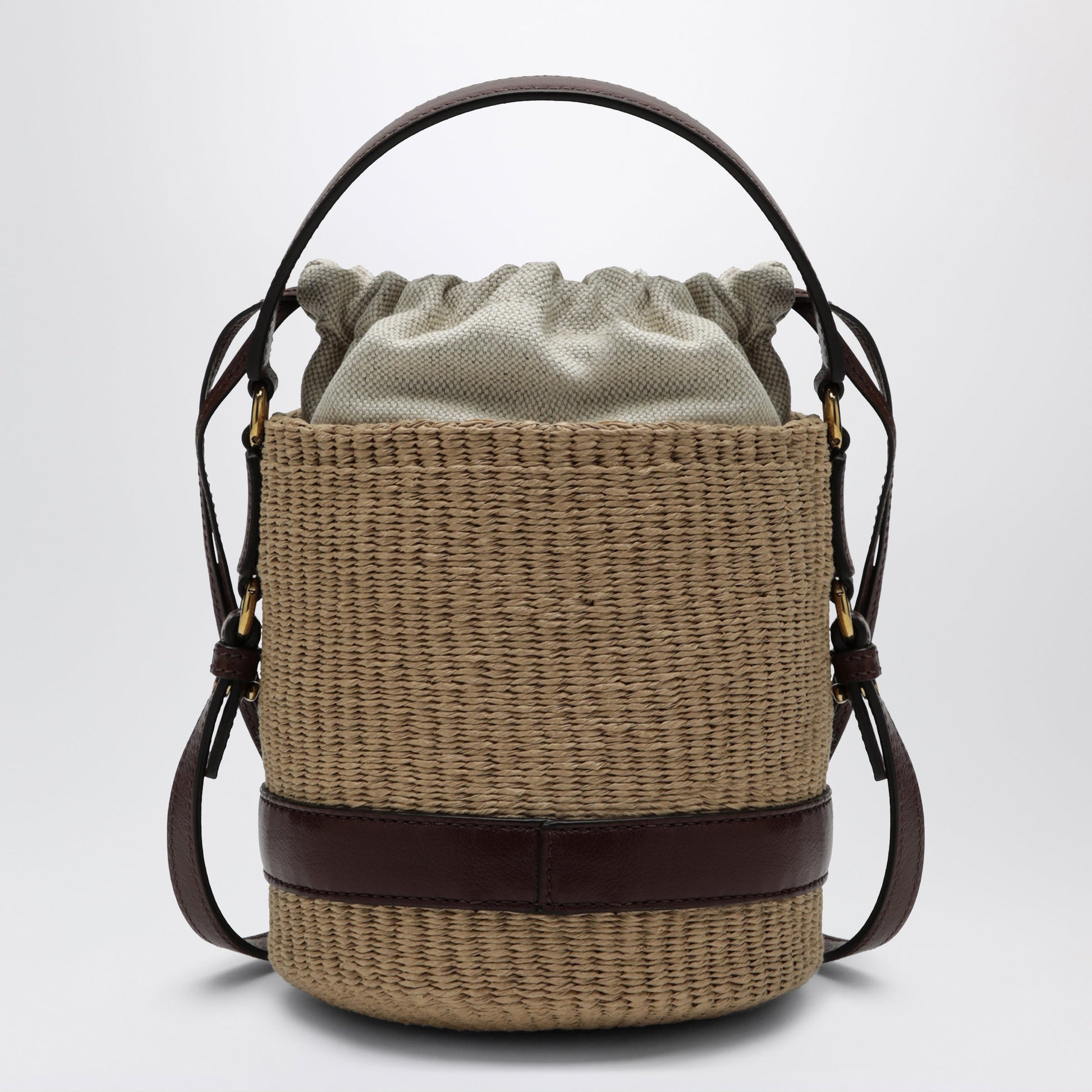 Chloe Charms Basket Bag In Natural Fibers Women CHLOE