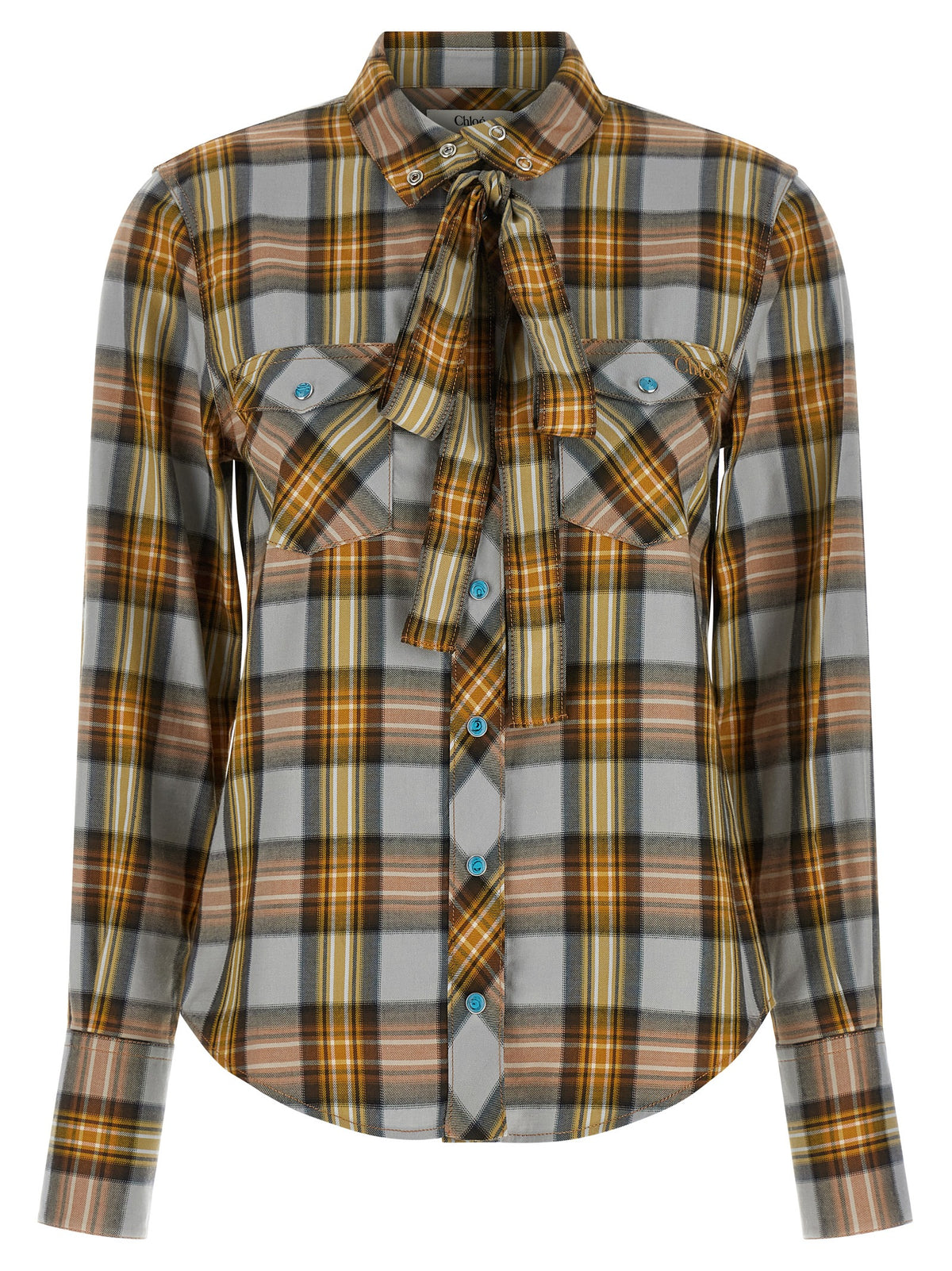Chloé Women Lavaglière Checked Shirt CHLOE