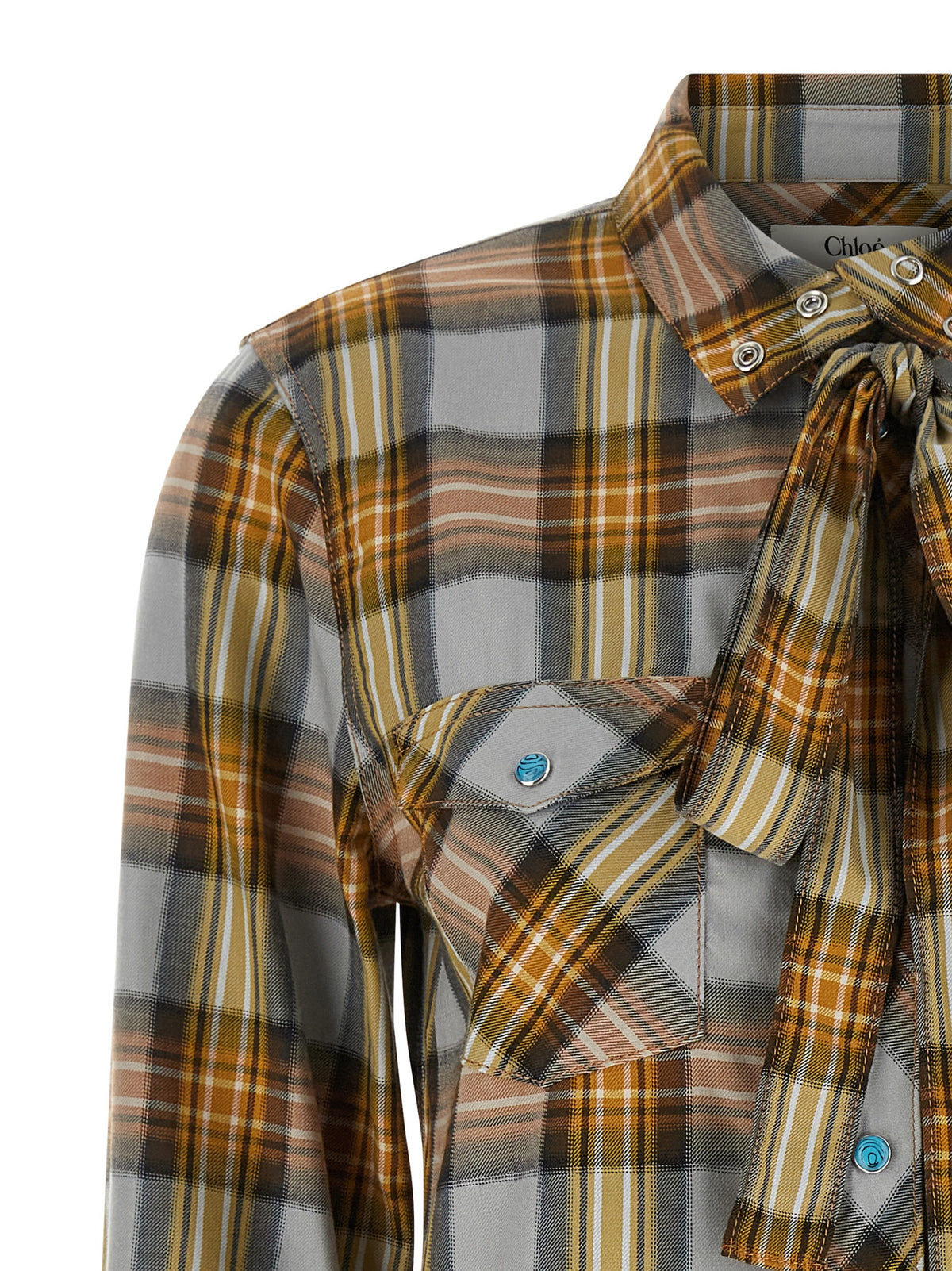 Chloé Women Lavaglière Checked Shirt CHLOE
