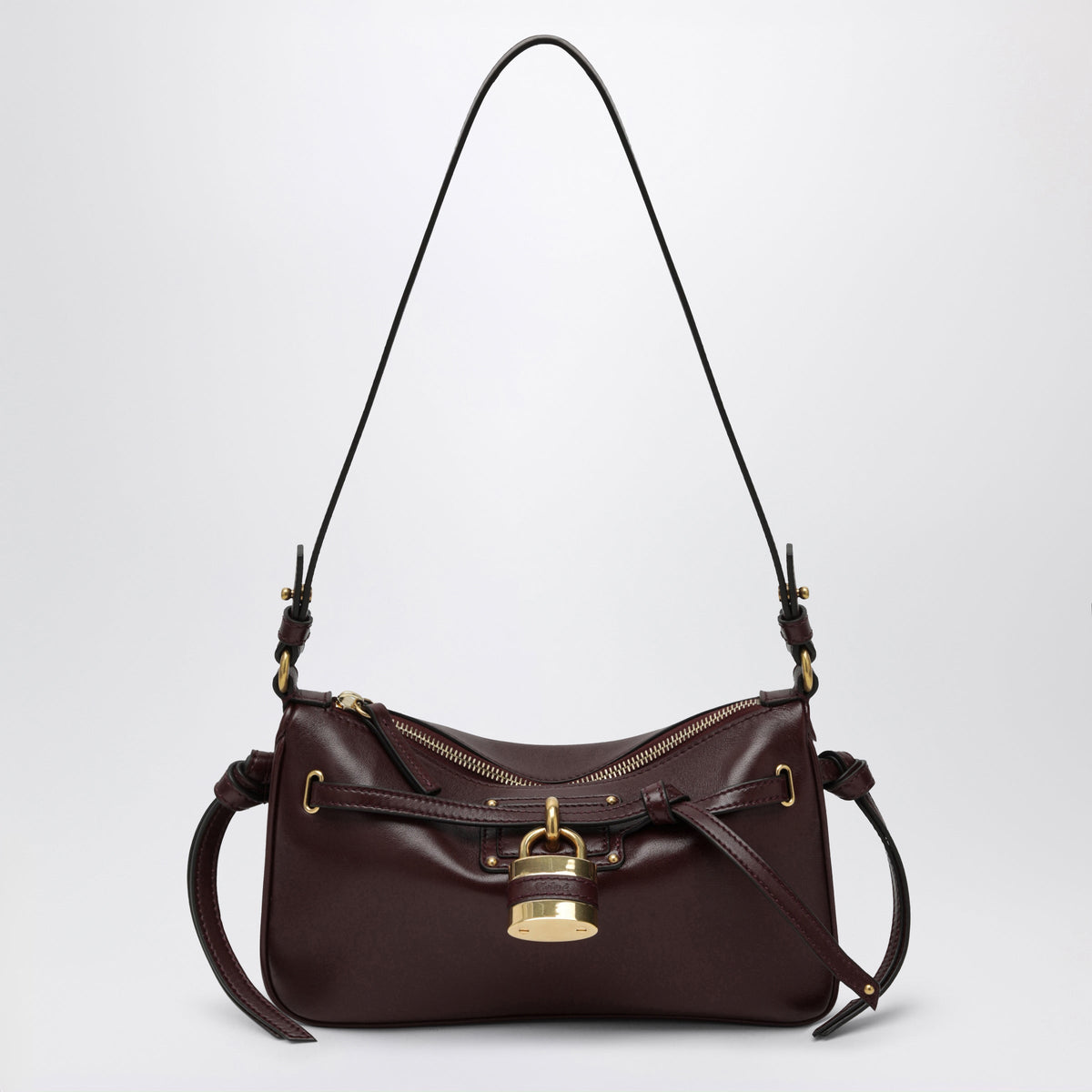 Chloe Burnt Red Mini Paddington Sling Pouch In Nappa Leather Women CHLOE