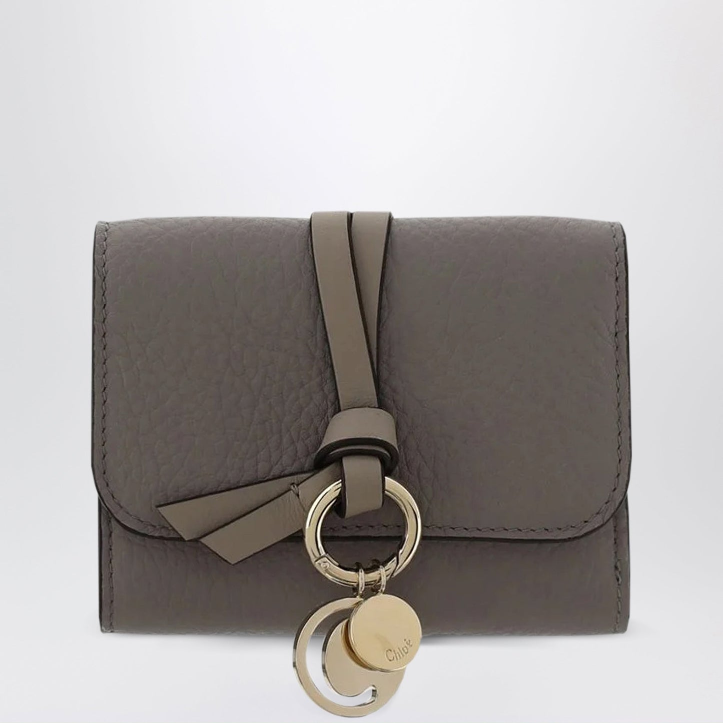 Chloe Small Alphabet Trifold Wallet Grey Women CHLOE