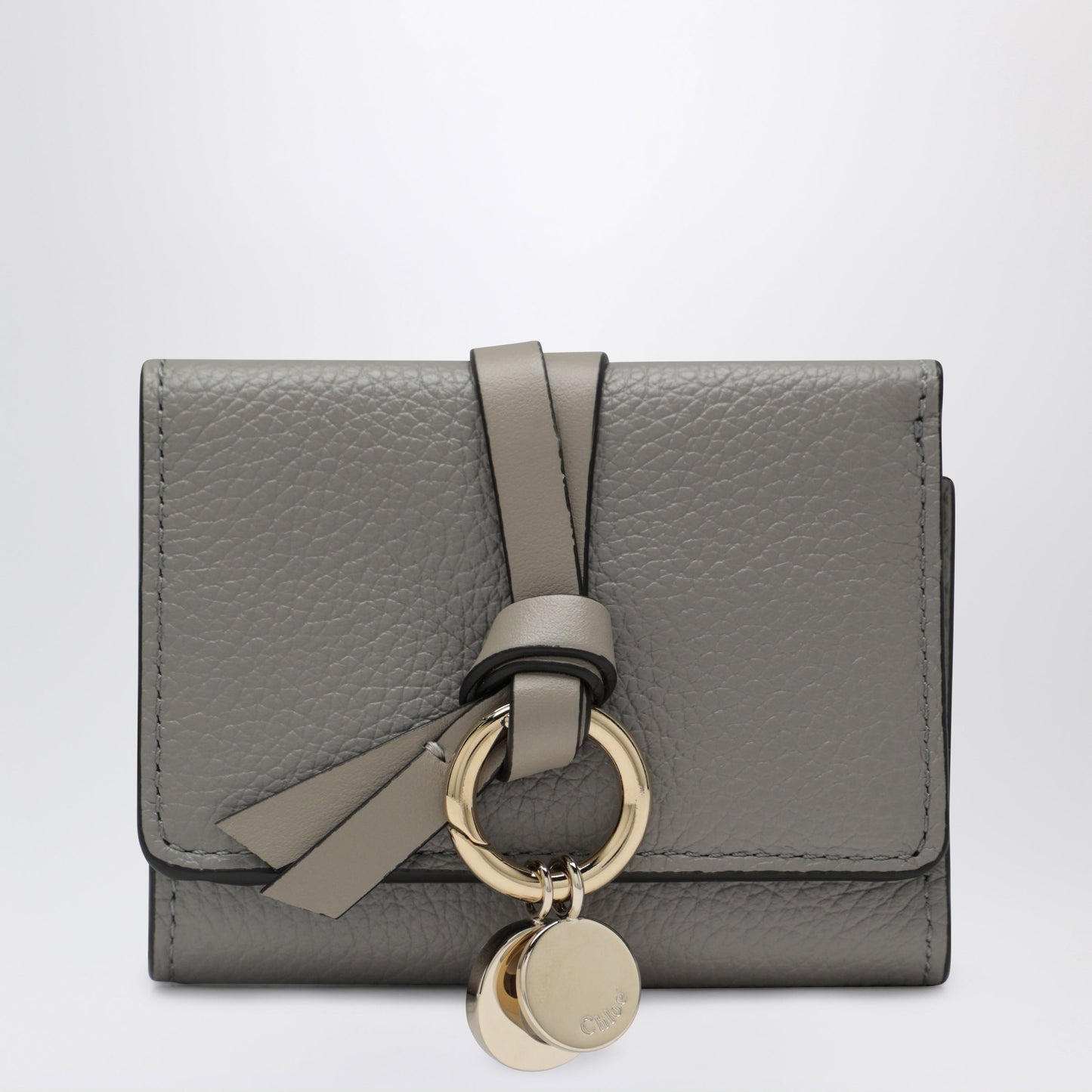 Chloe Grey Alphabet Mini Trifold Wallet Women CHLOE