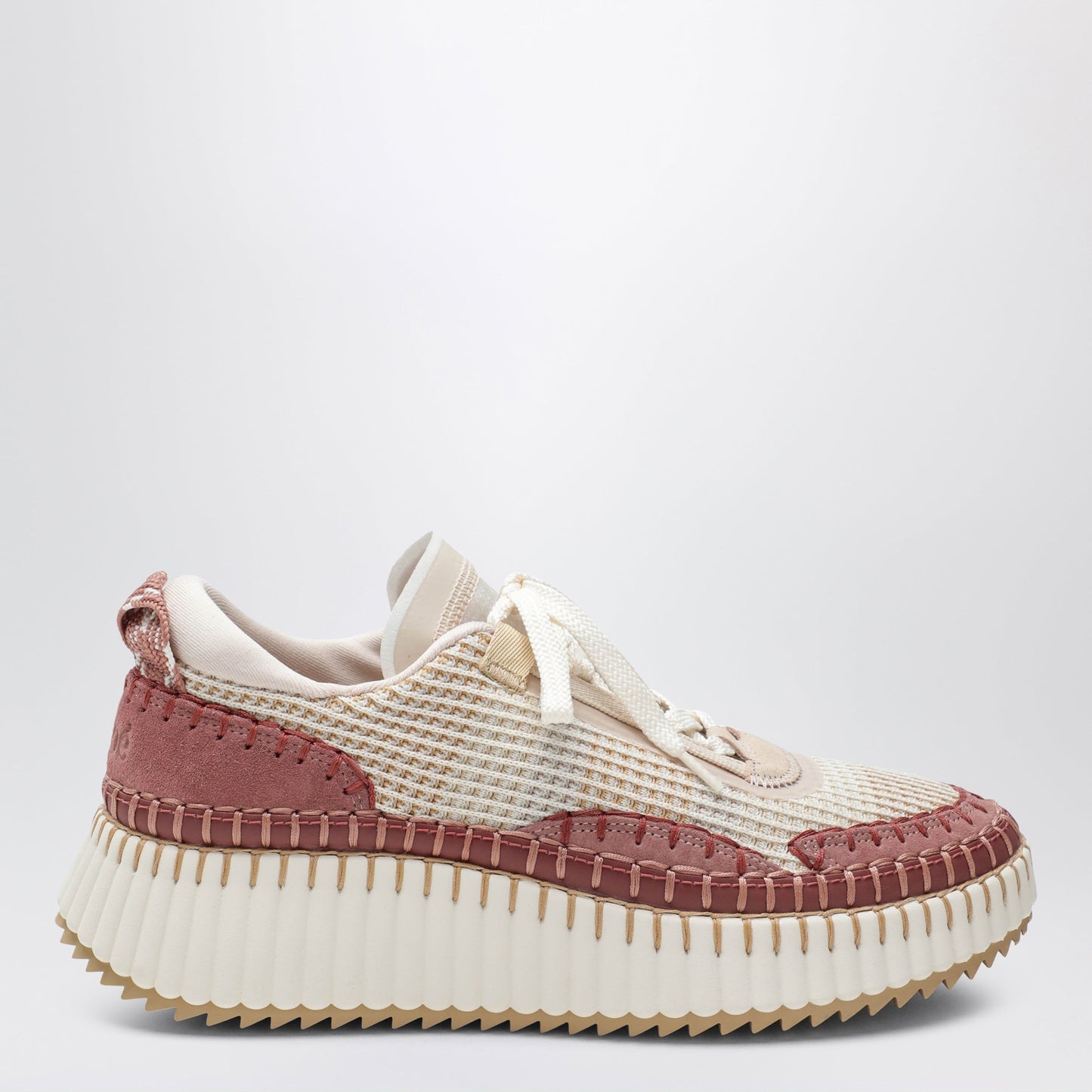 Chloe Nama Sneakers In Rosy Beige Women CHLOE