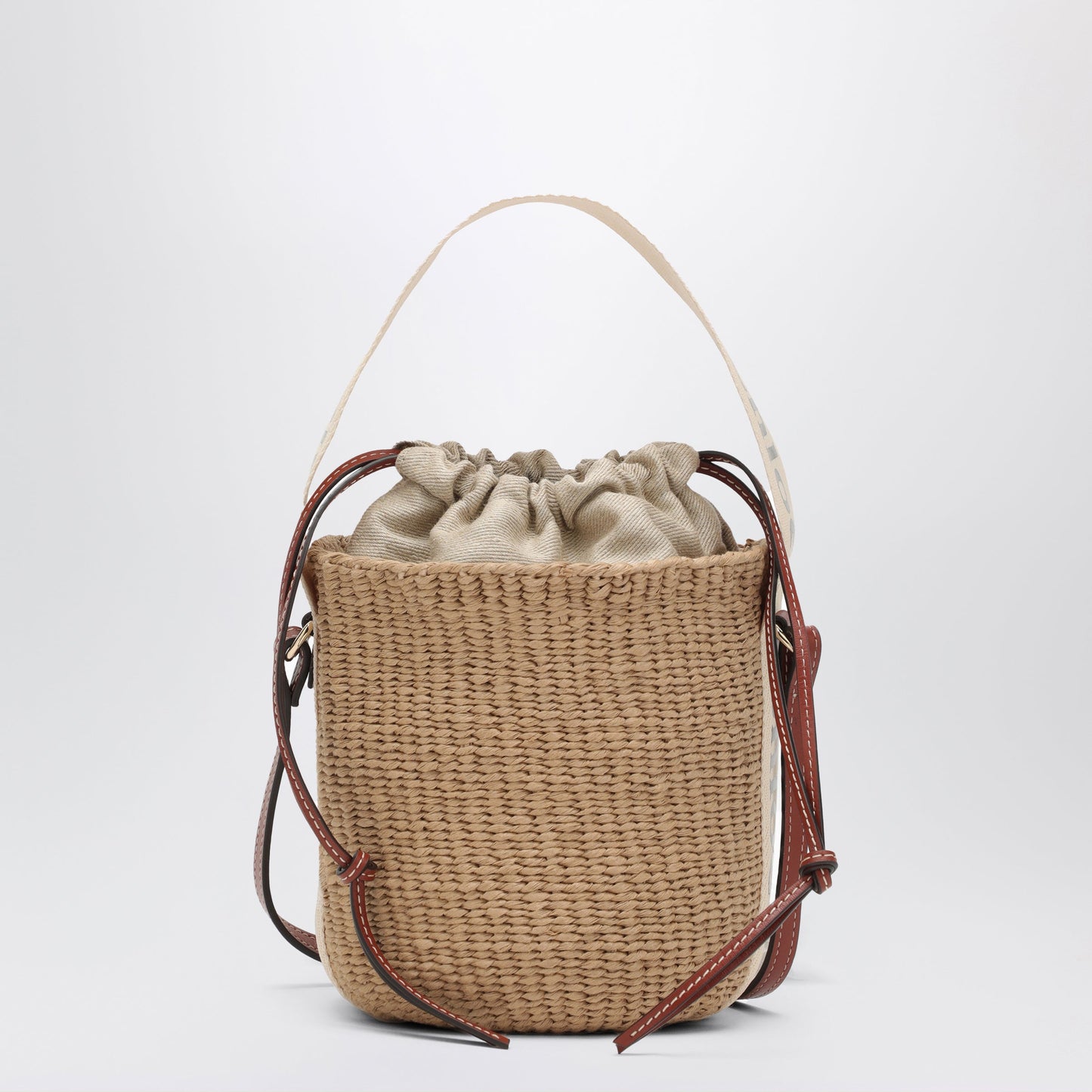 Chloe Small Woody Raffia Bucket Bag Women CHLOE
