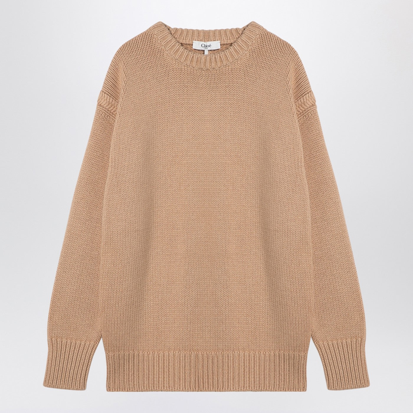 Chloe Nude Cashmere And Cotton Oversize Jumper Women CHLOE