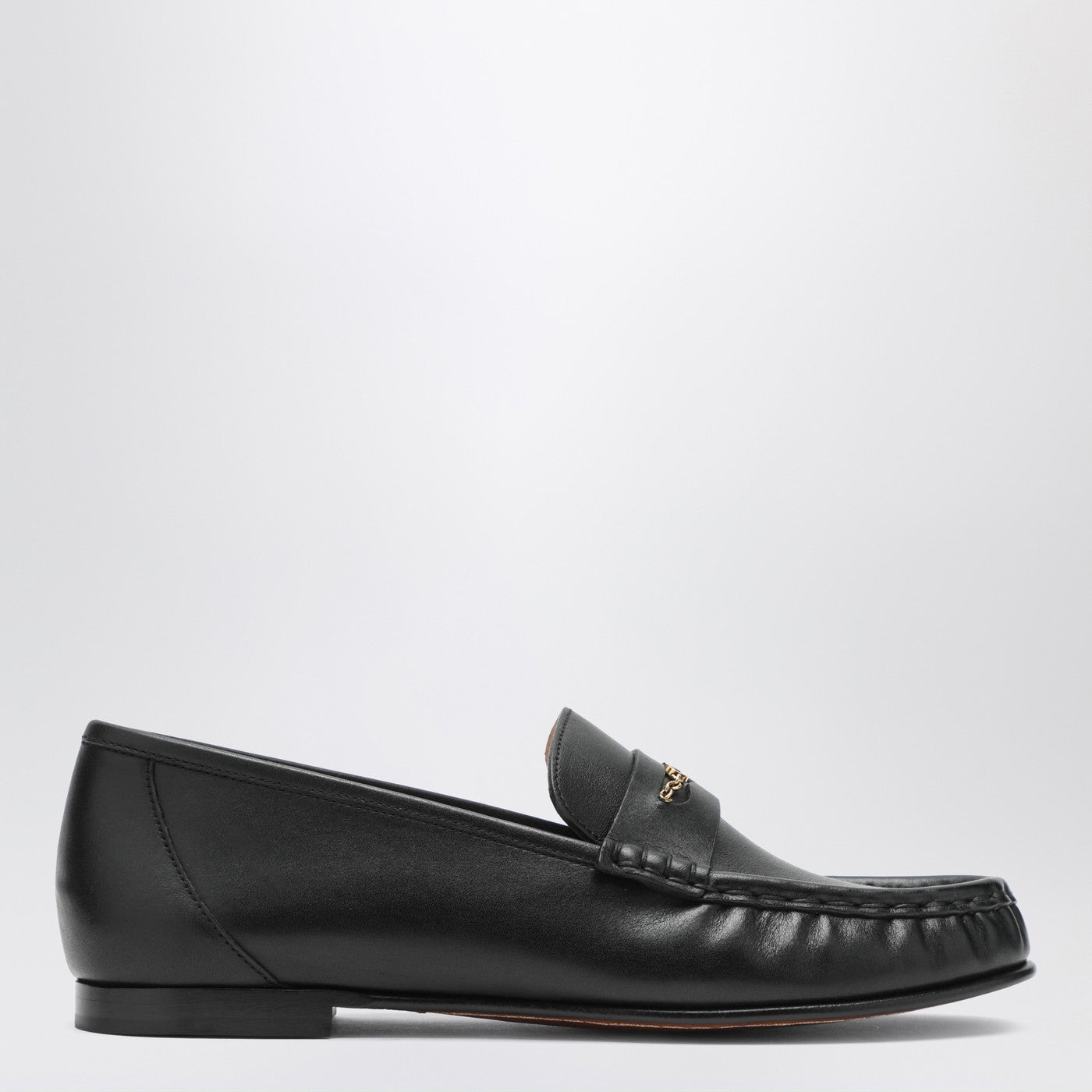 Chloe Black Leather Loafers Women CHLOE