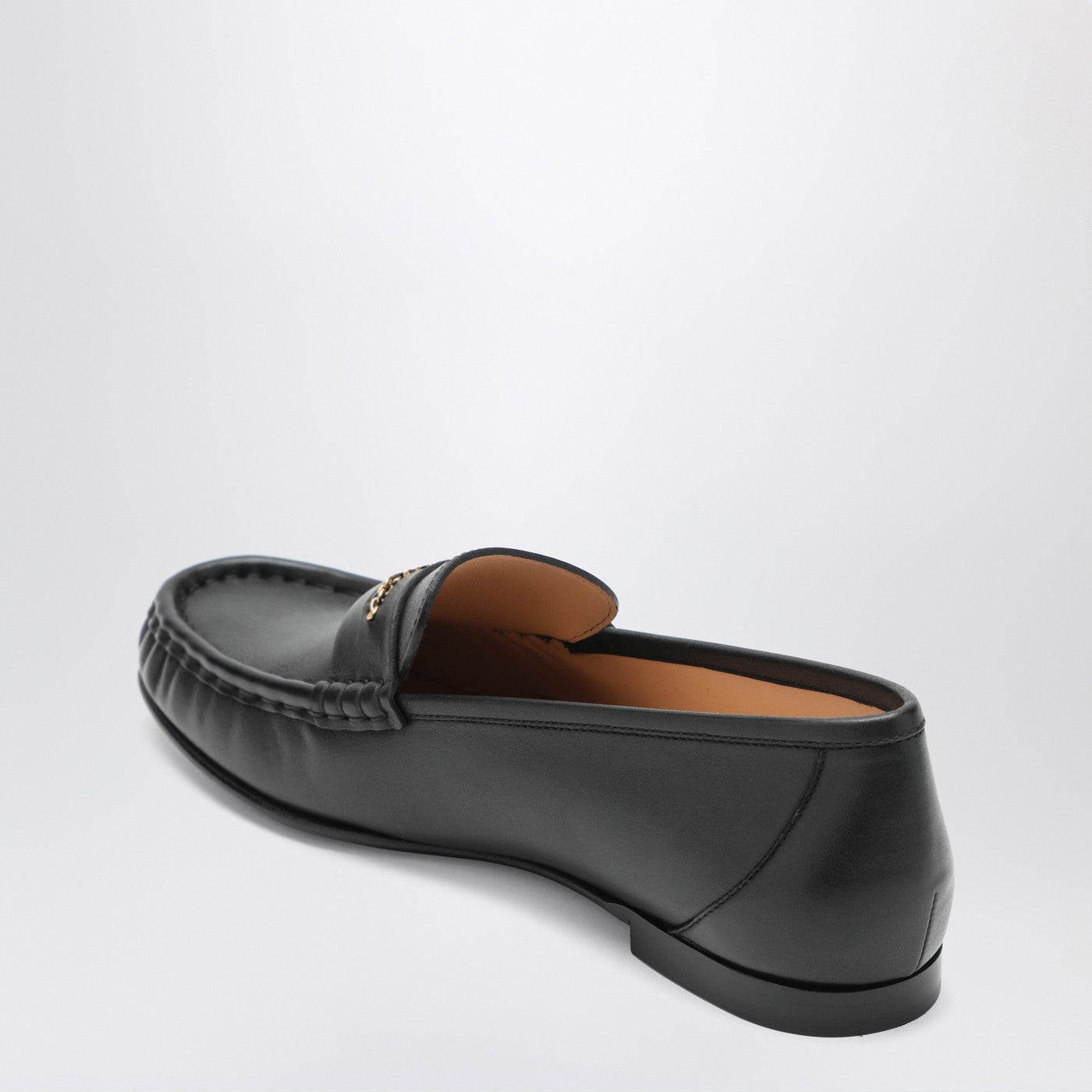 Chloe Black Leather Loafers Women CHLOE