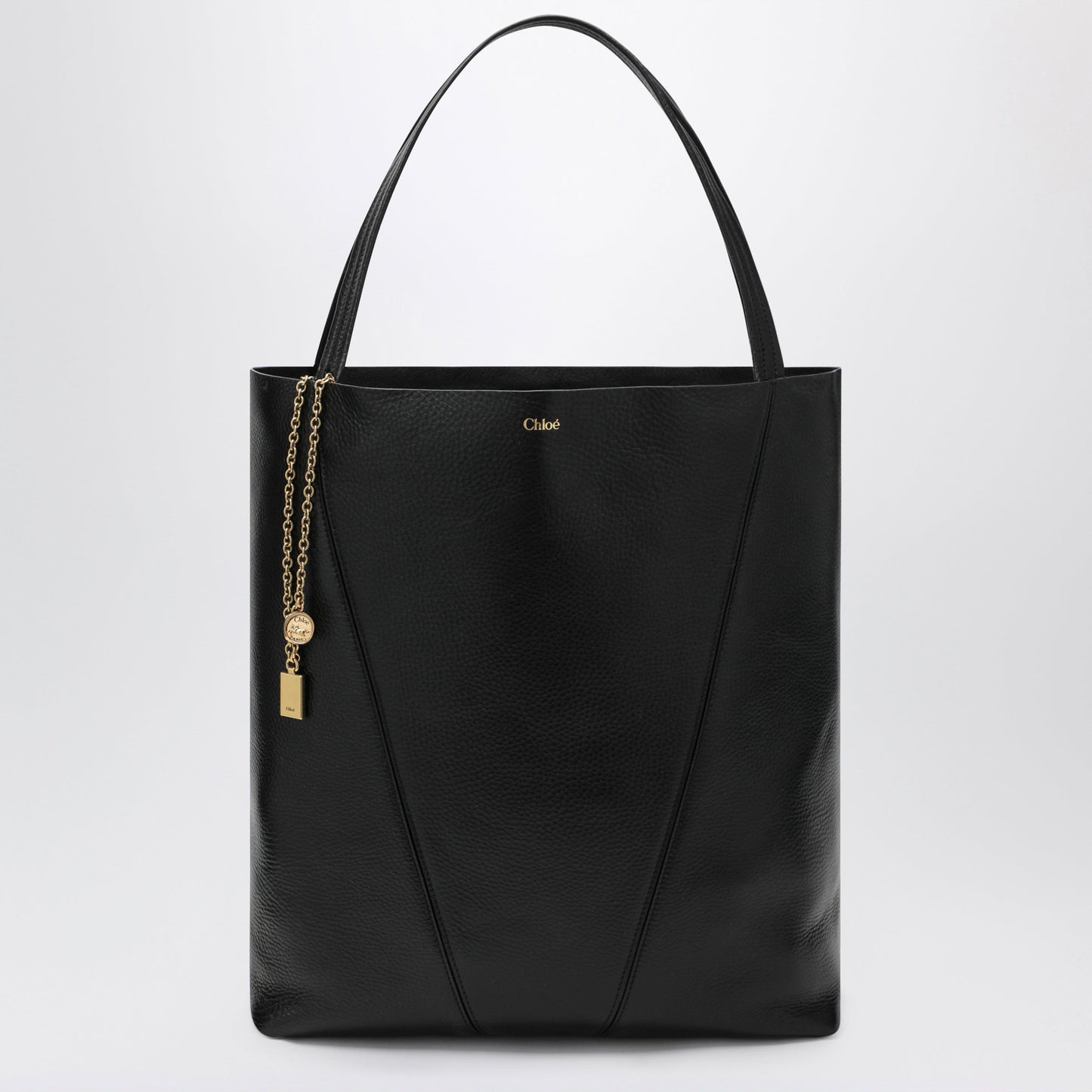 Chloe Large Black Chloe Spin Tote Bag Women CHLOE