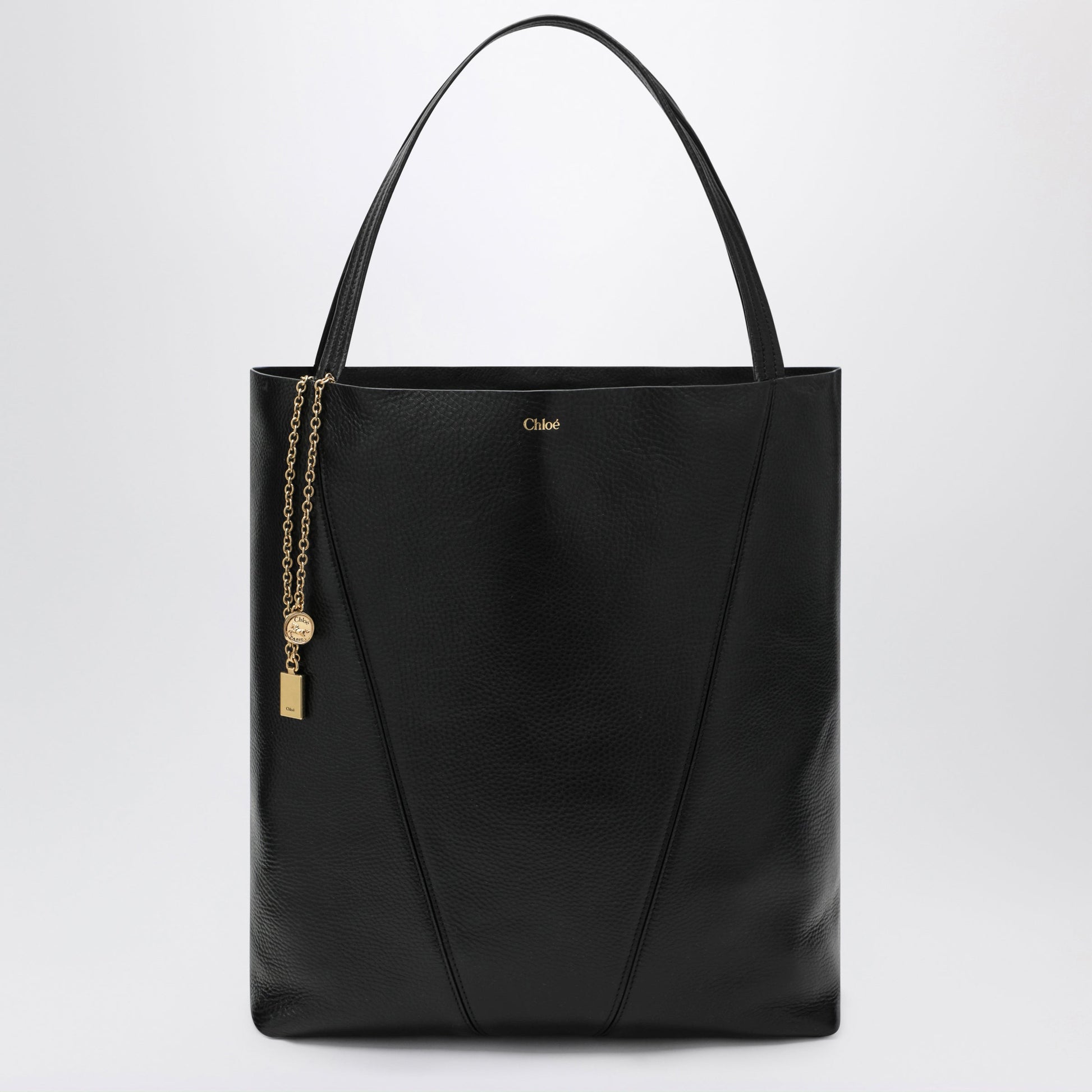 Chloe Large Black Chloe Spin Tote Bag Women CHLOE