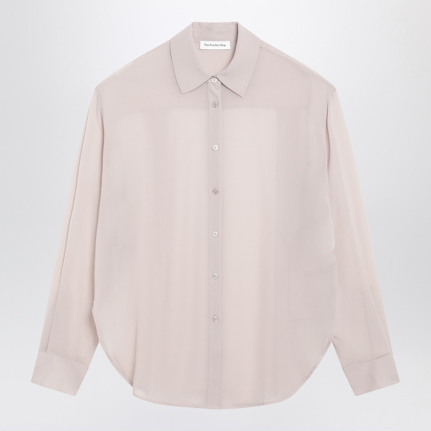 The Frankie Shop Semi-Sheer Pink Shirt Women The Frankie Shop
