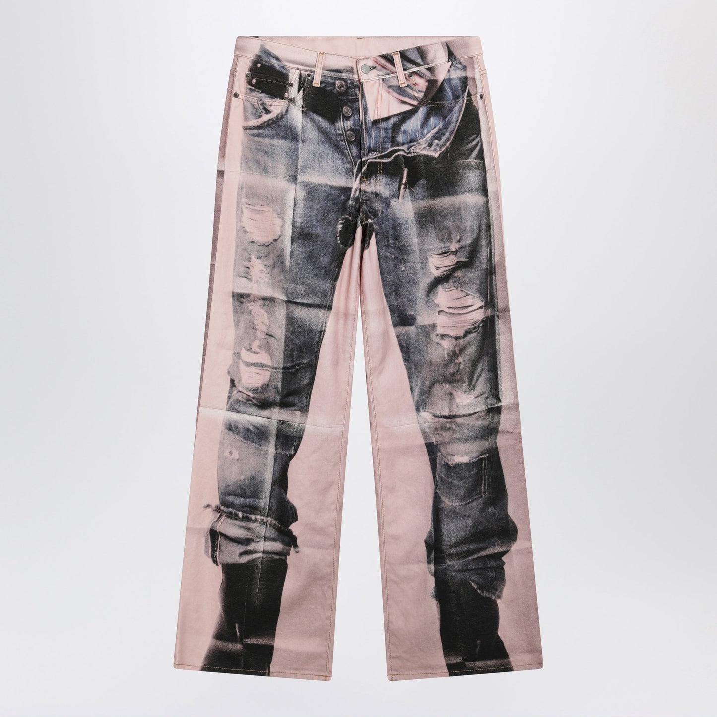 Acne Studios Trompe-L'å“Il Jeans - 1981 Pink / Blue Men ACNE STUDIOS