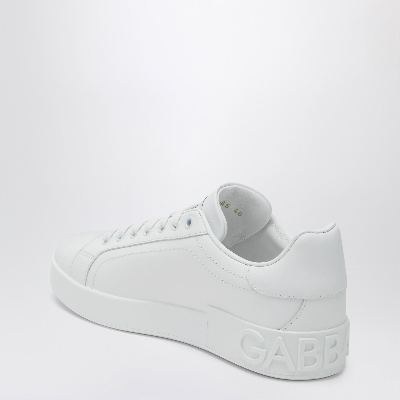 Dolce&Gabbana White Portofino Sneakers In Leather Women DOLCE & GABBANA