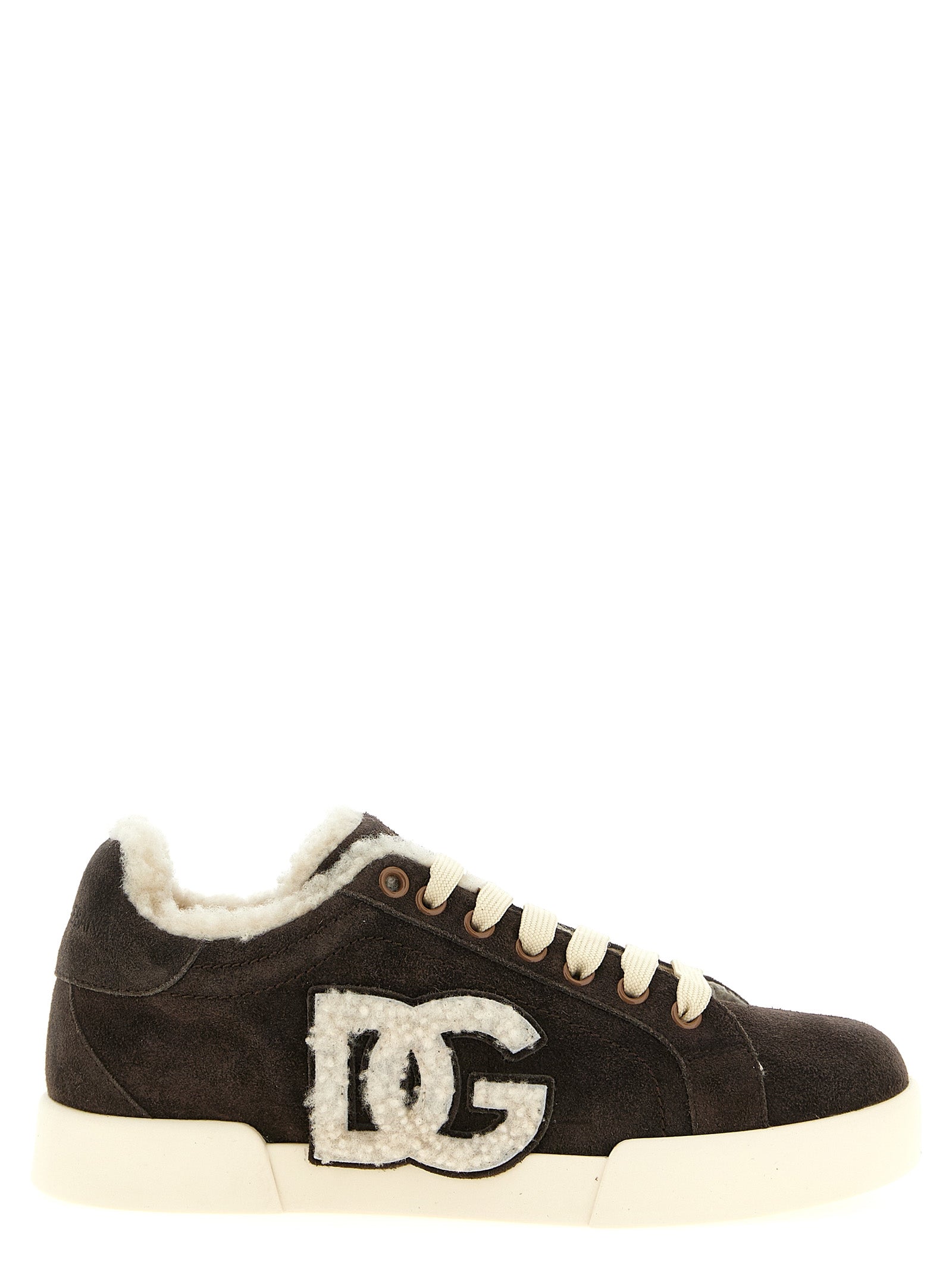 Dolce & Gabbana Women Shearling Low.Top Sneakers DOLCE & GABBANA