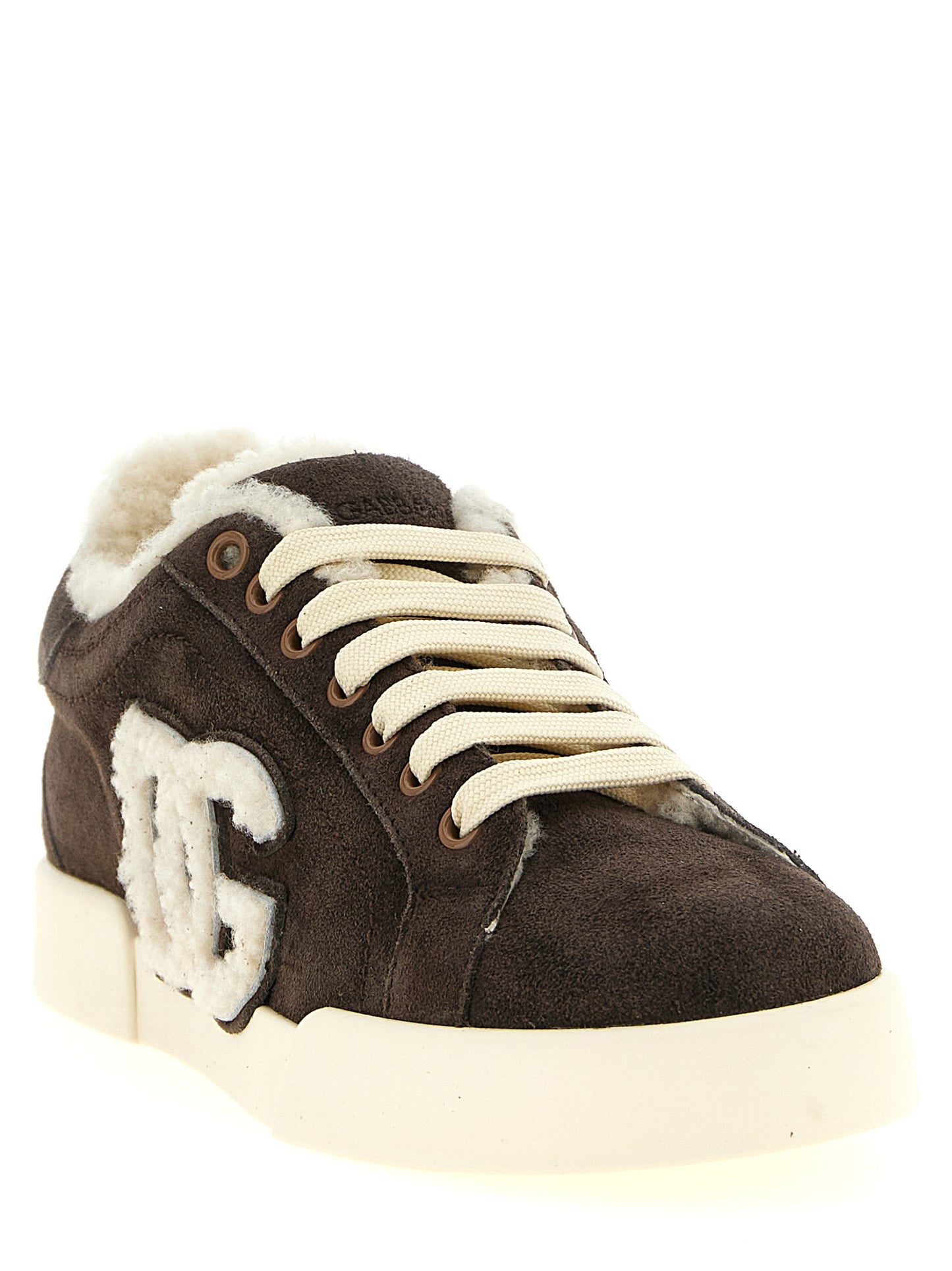 Dolce & Gabbana Women Shearling Low.Top Sneakers DOLCE & GABBANA