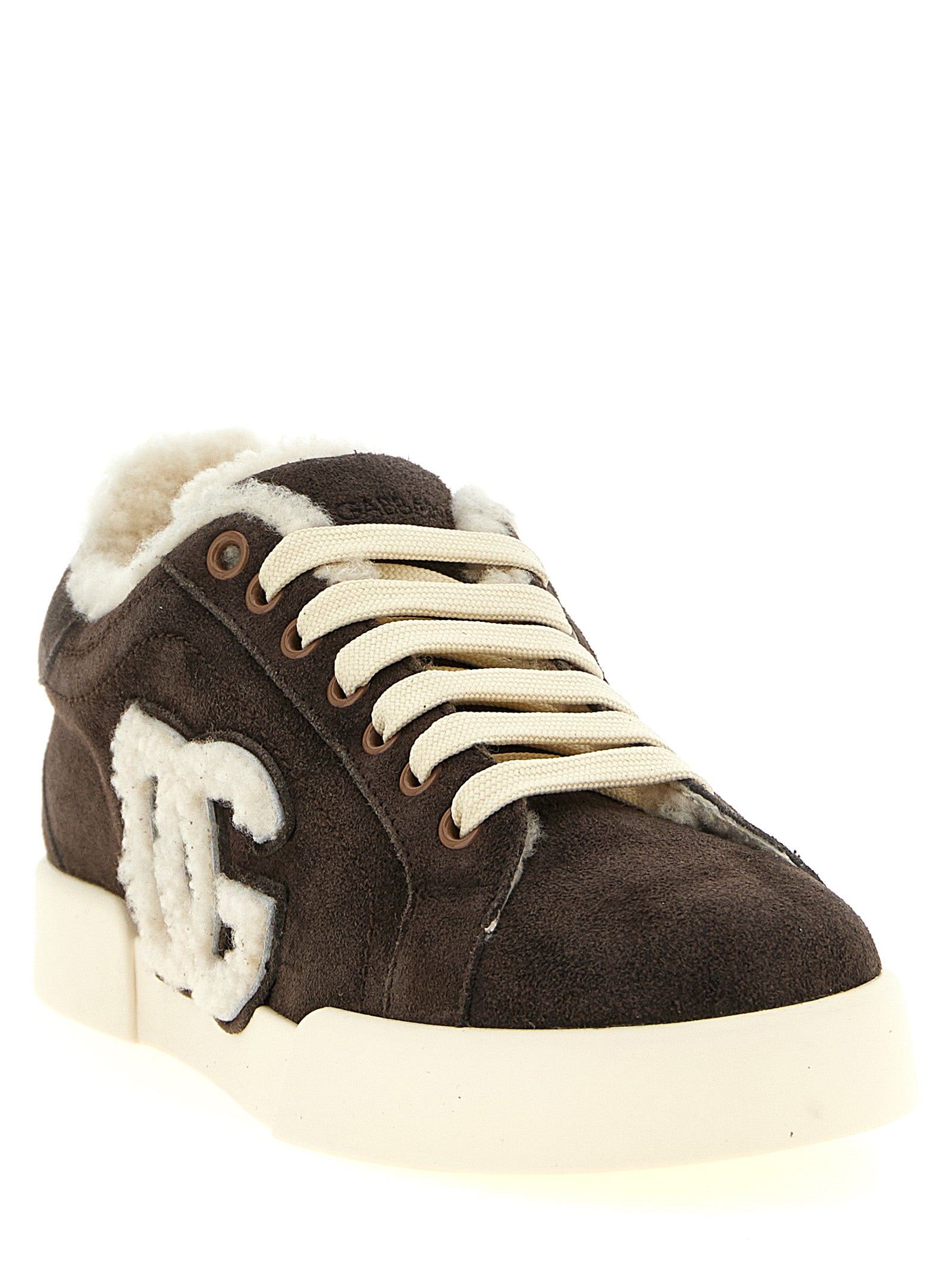 Dolce & Gabbana Women Shearling Low.Top Sneakers DOLCE & GABBANA