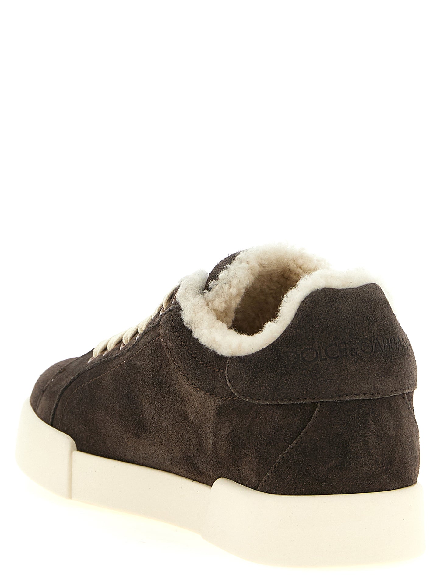 Dolce & Gabbana Women Shearling Low.Top Sneakers DOLCE & GABBANA