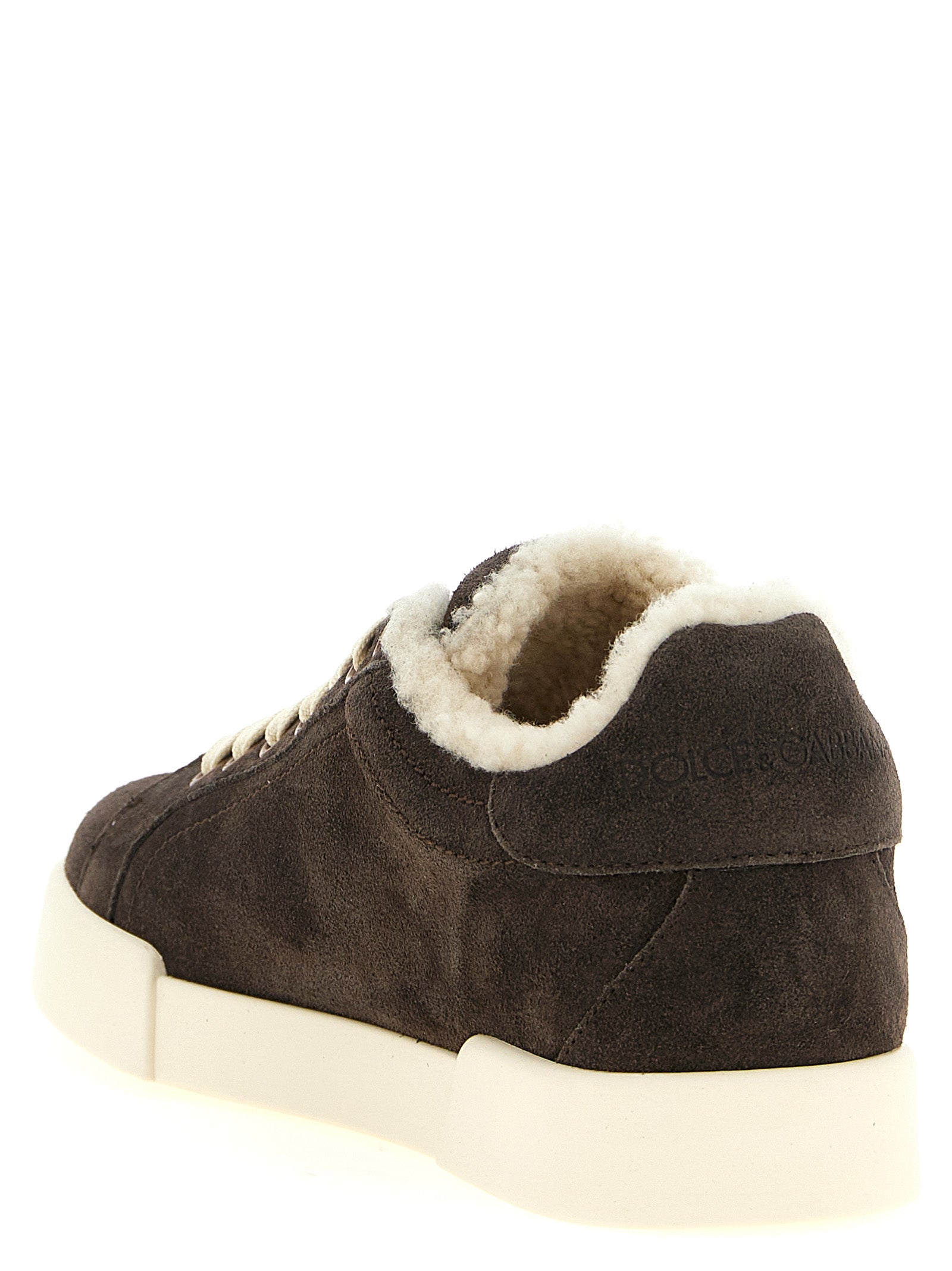 Dolce & Gabbana Women Shearling Low.Top Sneakers DOLCE & GABBANA