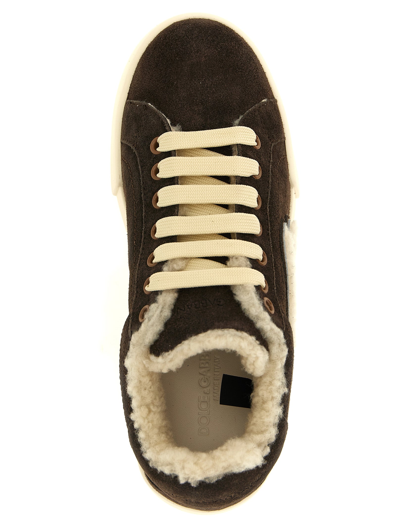 Dolce & Gabbana Women Shearling Low.Top Sneakers DOLCE & GABBANA
