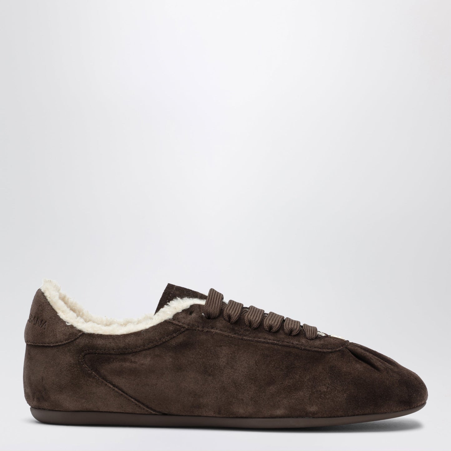 Dolce&Gabbana Ebony Ballet Sneaker In Suede Women DOLCE & GABBANA