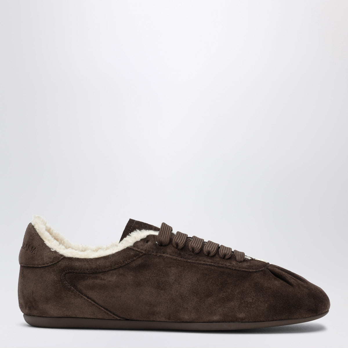 Dolce&Gabbana Ebony Ballet Sneaker In Suede Women DOLCE & GABBANA