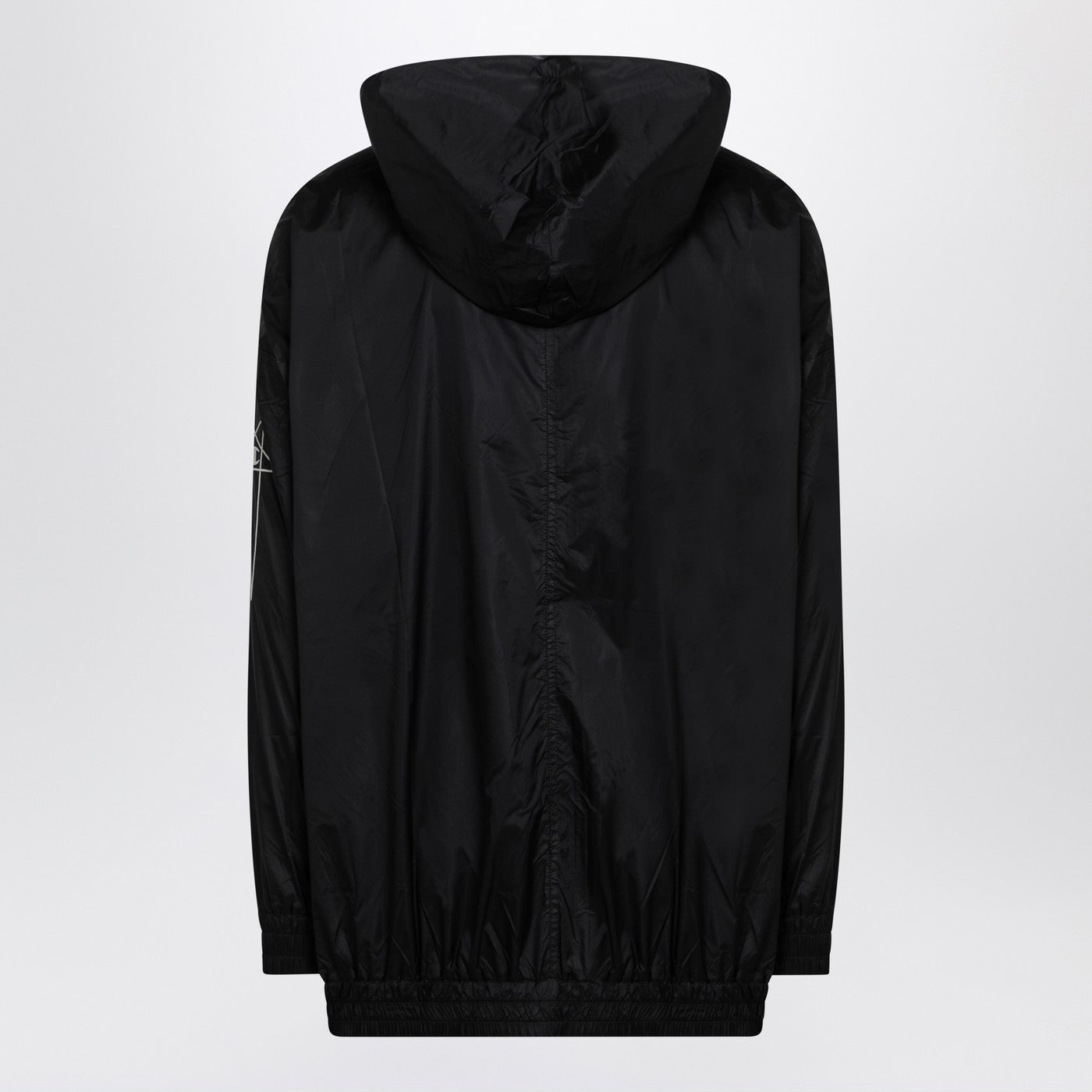 Champion X Rick Owens Lightweight Black Zip Jacket In Nylon Men Champion x Rick Owens