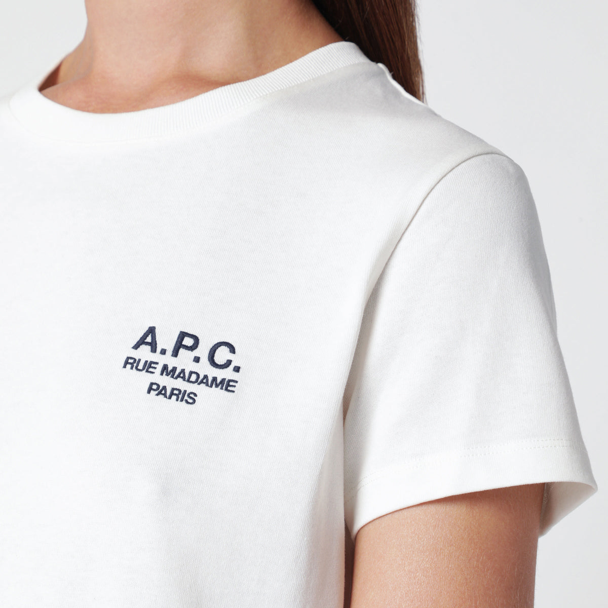A.P.C. White Cotton T-Shirt Women A.P.C.