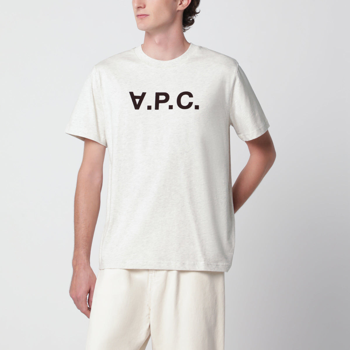 A.P.C. Ecru Standard Grand Vpc Cotton T-Shirt Men A.P.C.