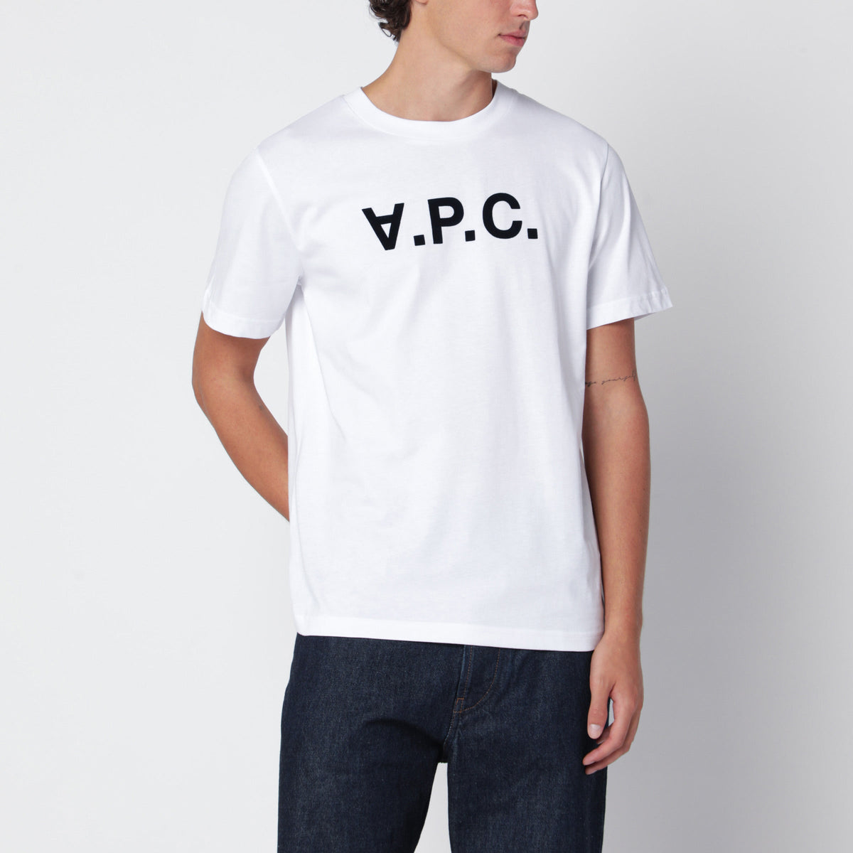 A.P.C. Standard Grand Vpc White Cotton T-Shirt Men A.P.C.