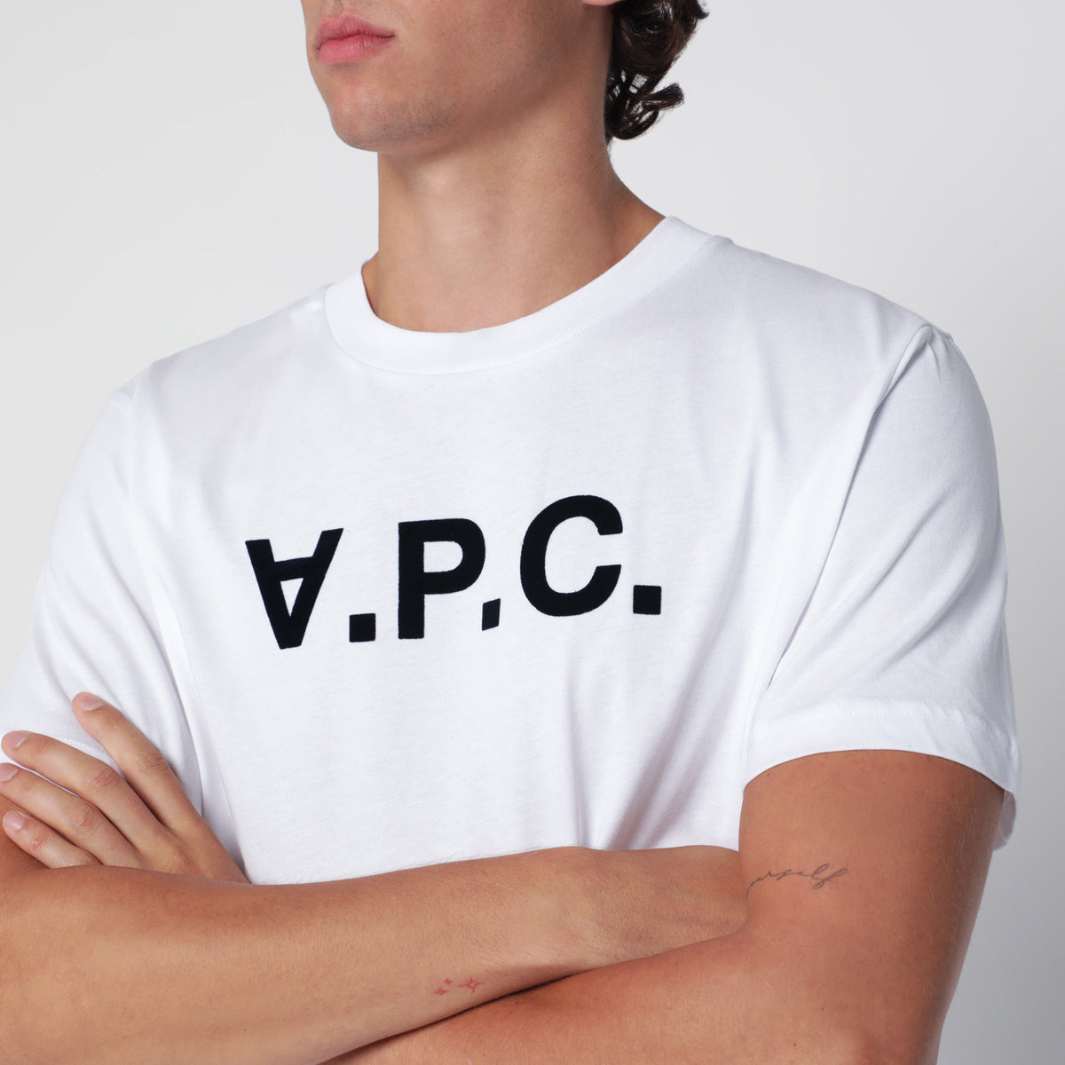 A.P.C. Standard Grand Vpc White Cotton T-Shirt Men A.P.C.