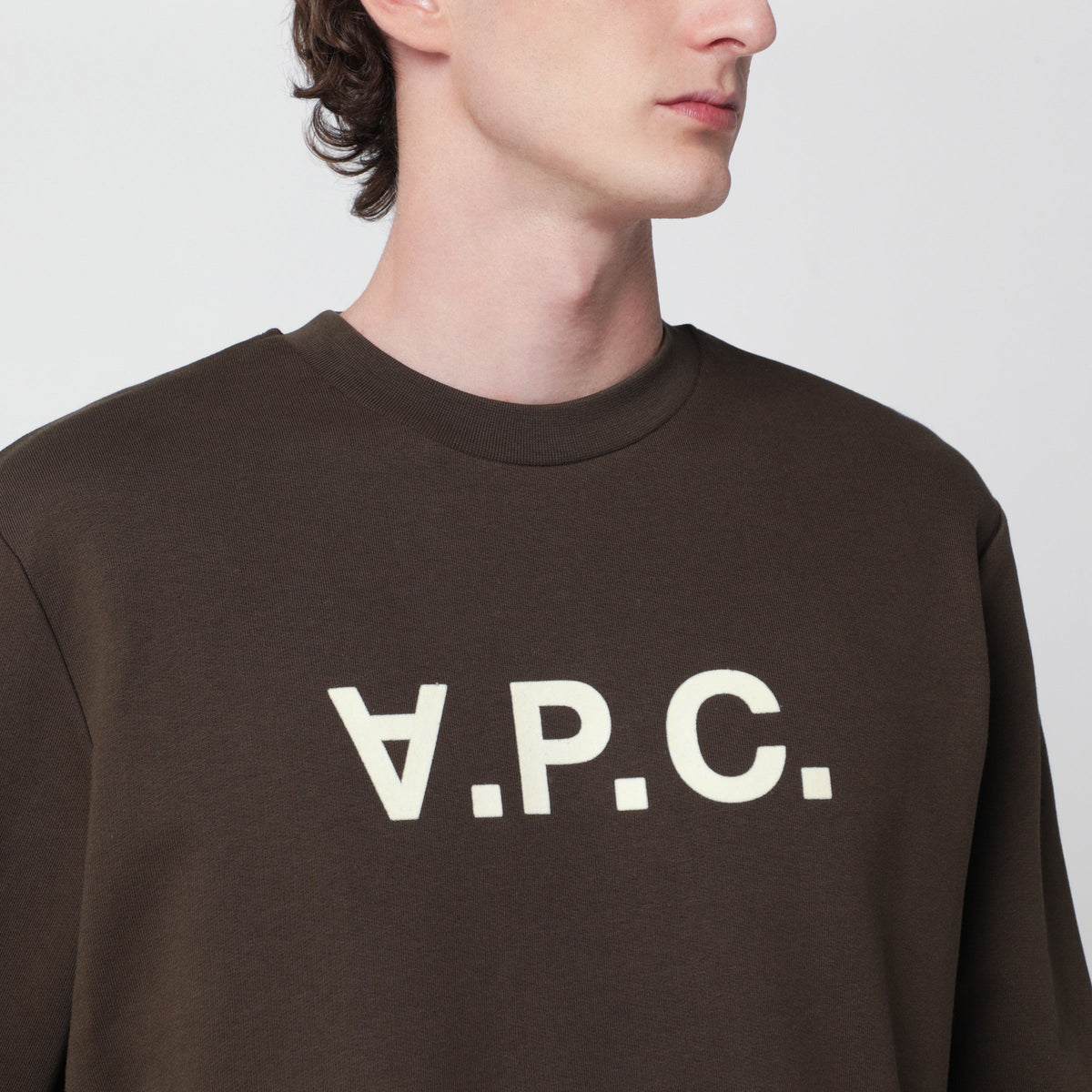 A.P.C. Brown Standard Grand Vpc Cotton Sweatshirt Men A.P.C.