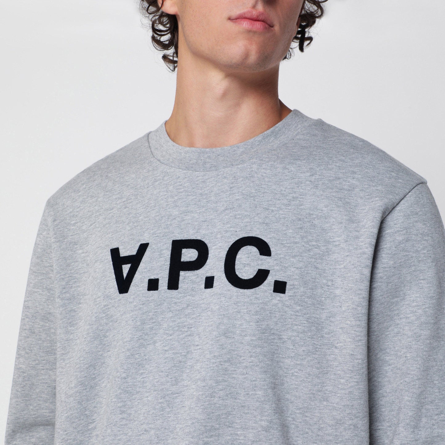 A.P.C. Standard Grand Vpc Grey Cotton Sweatshirt Men A.P.C.