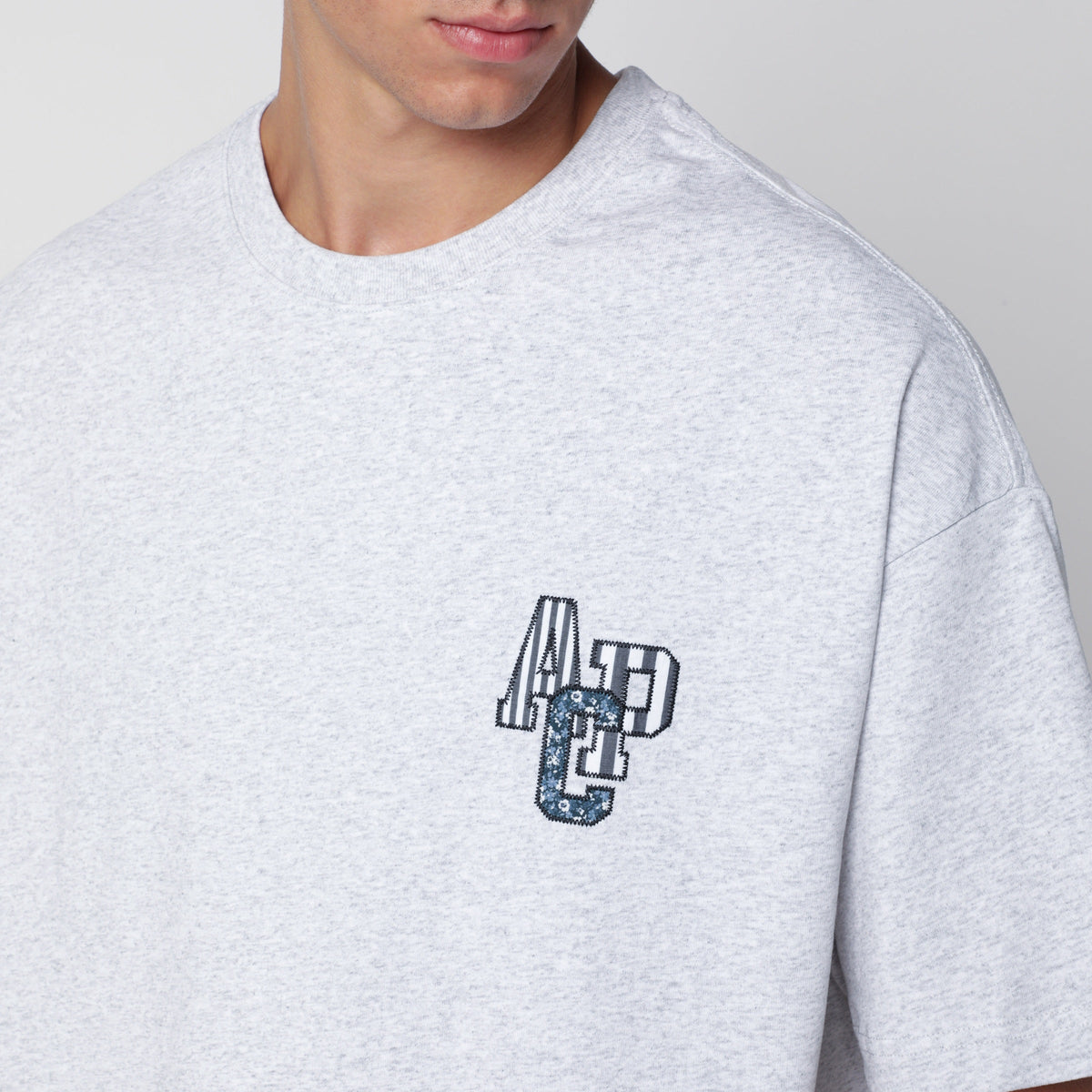 A.P.C. Bruno Grey Chine Cotton T-Shirt Men A.P.C.
