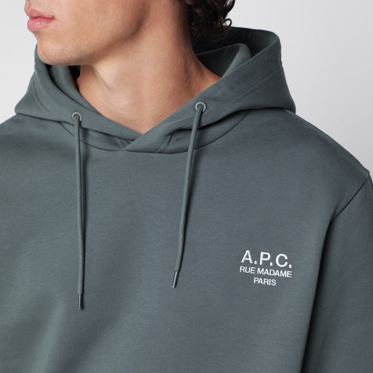 A.P.C. Green Cotton Hoodie Men A.P.C.
