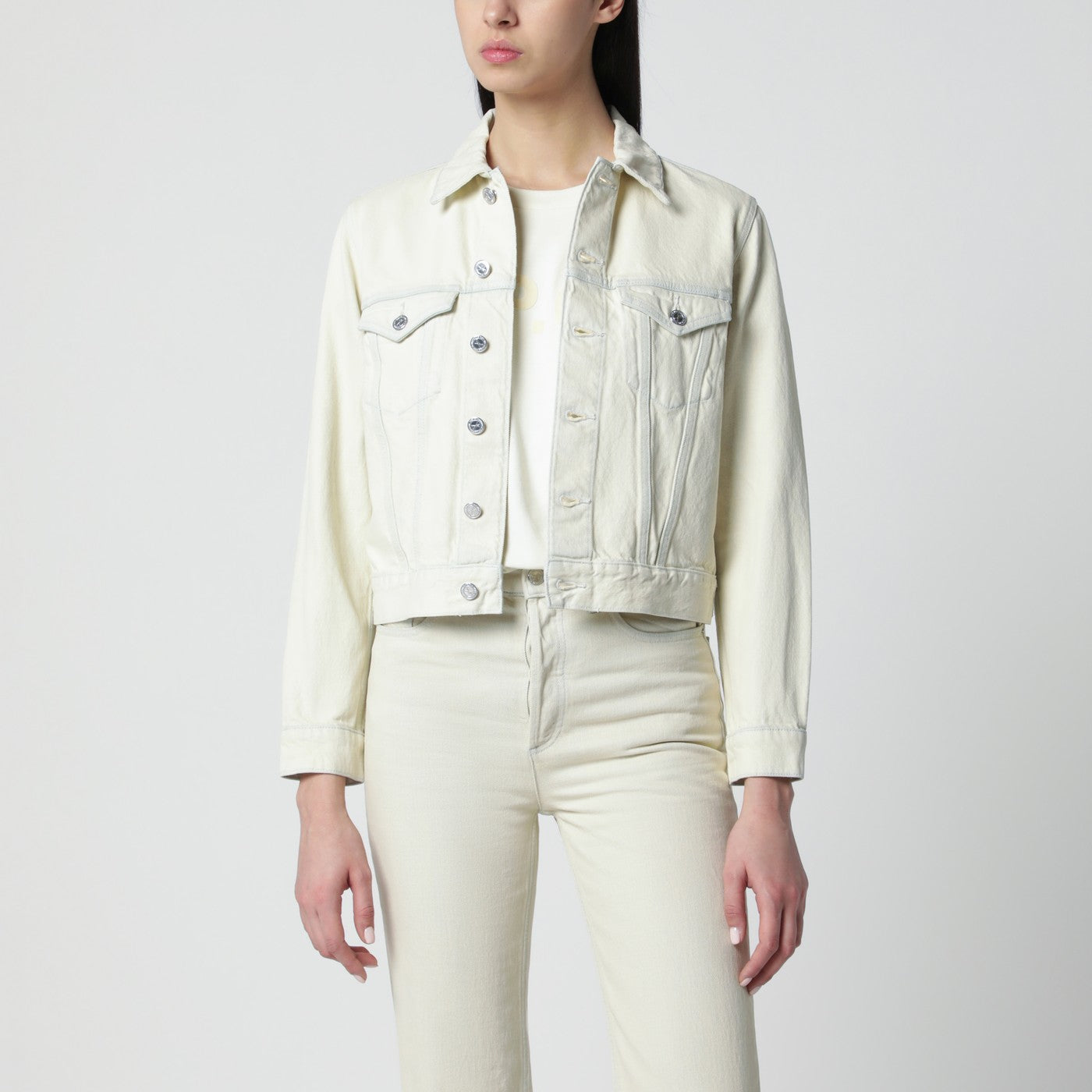 A.P.C. White Denim Jacket Women A.P.C.