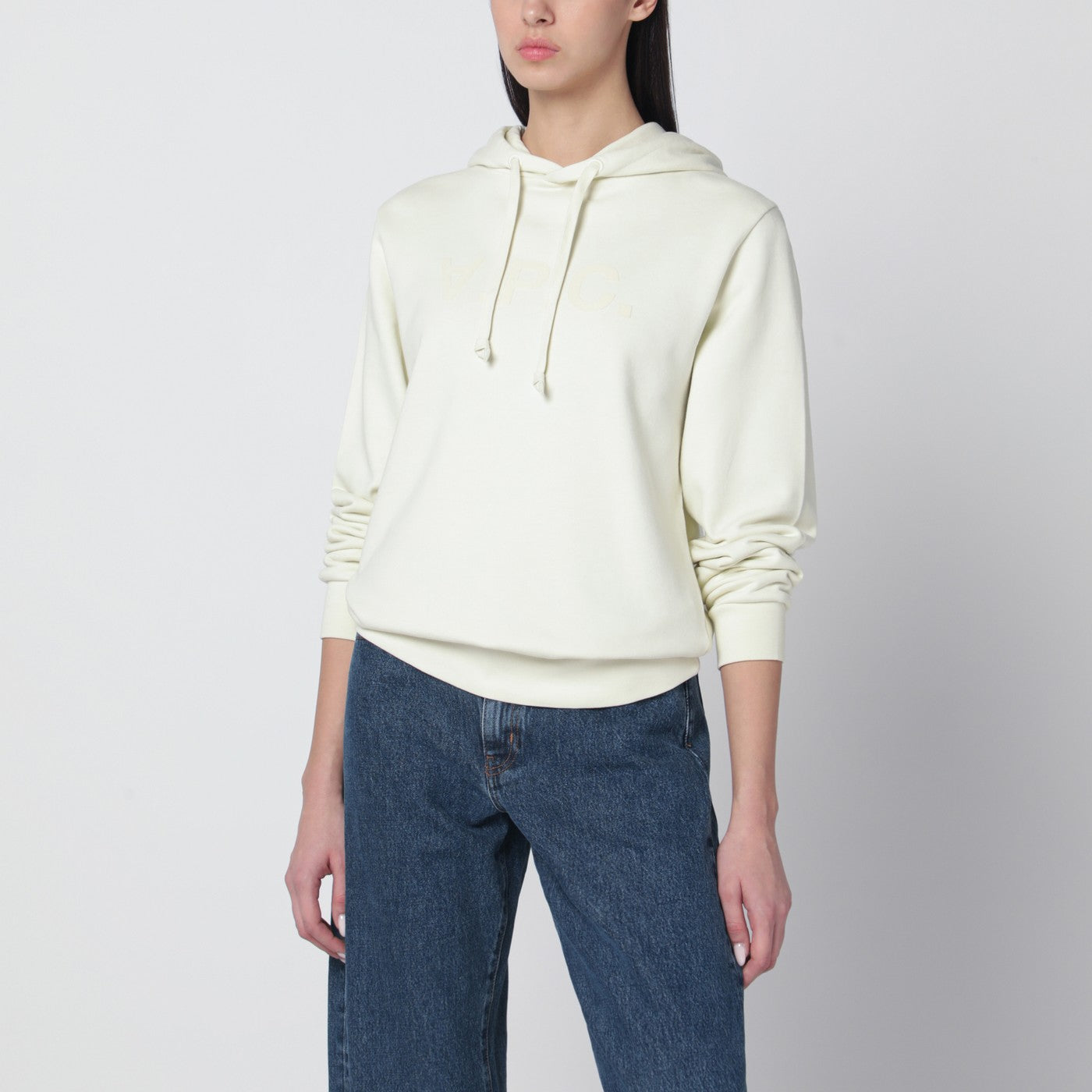 A.P.C. Ecru Sweatshirt With Logo Print Women A.P.C.