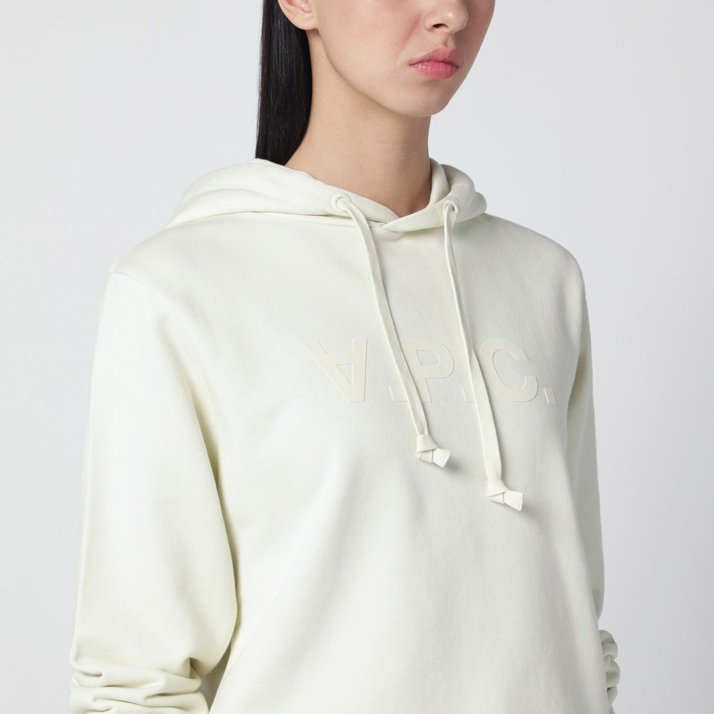 A.P.C. Ecru Sweatshirt With Logo Print Women A.P.C.